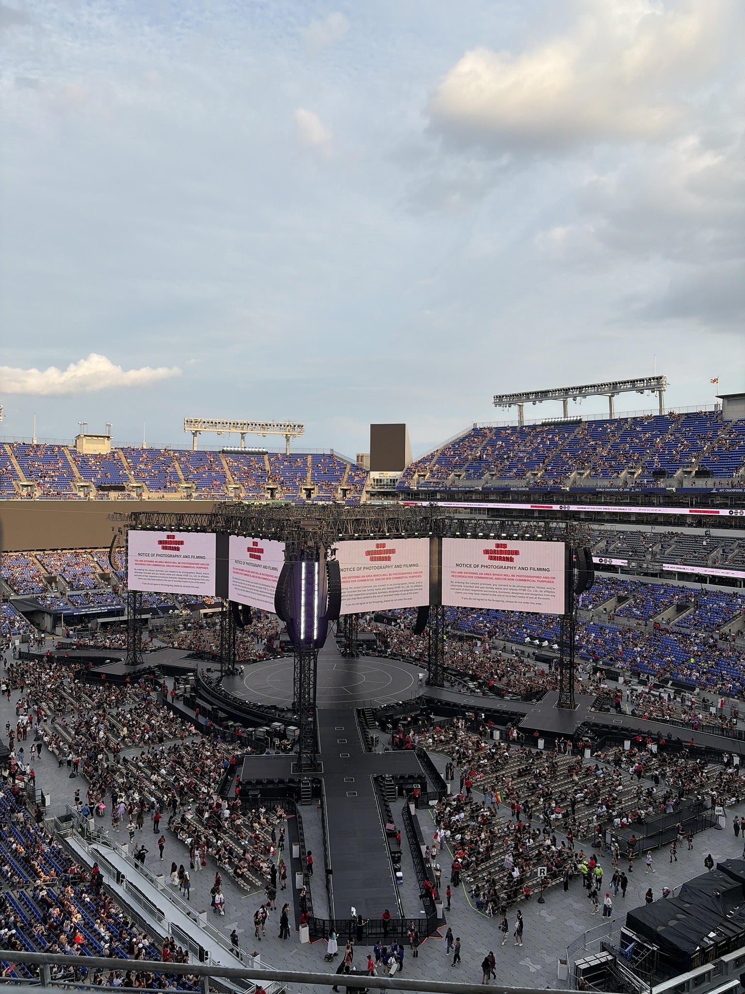 Real Fan View taken from Section 545 at M&T Bank Stadium by Isabella L