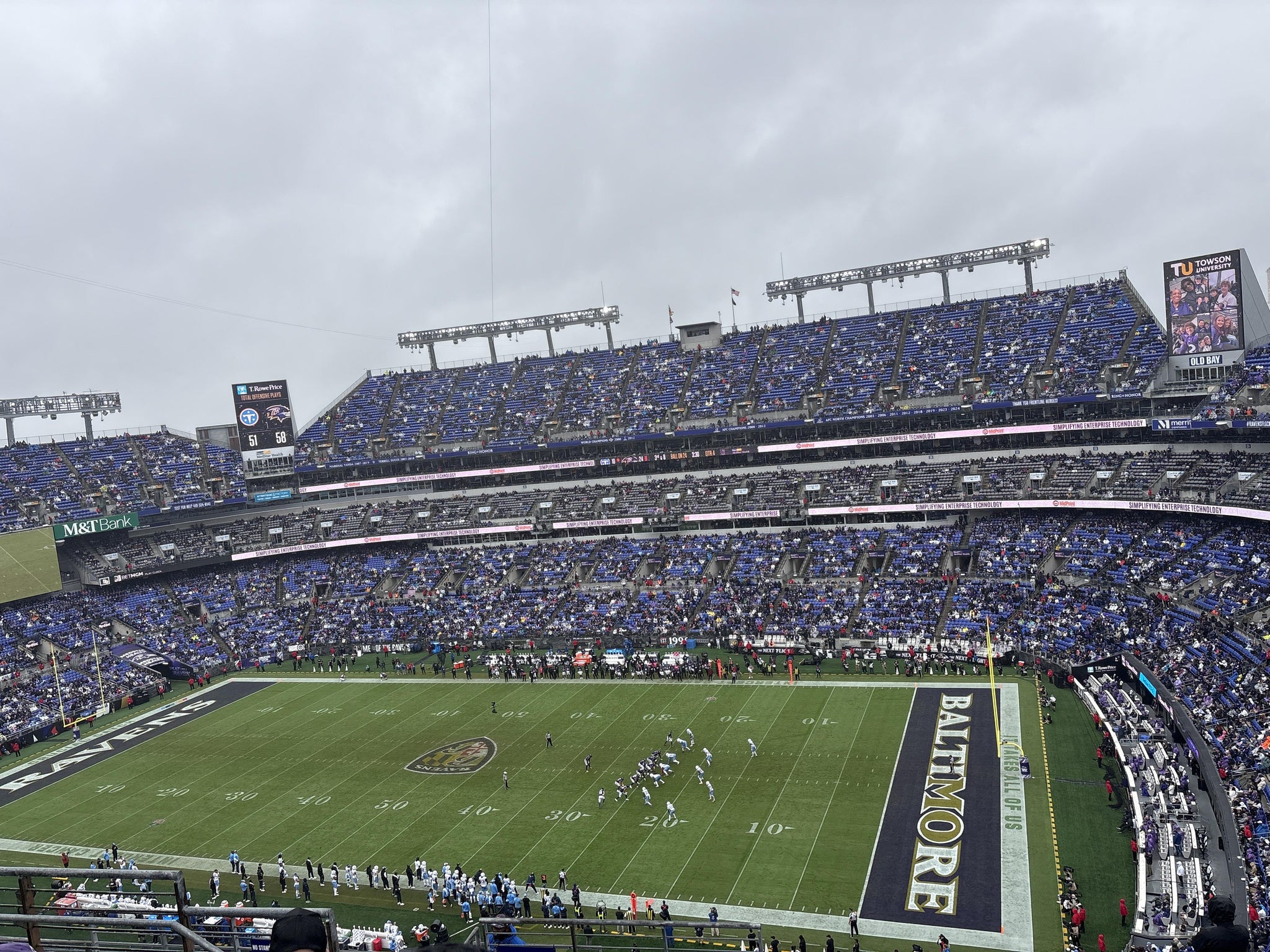 Vue réelle des fans prise de la Section 549 au site M&T Bank Stadium par Anonymous User
