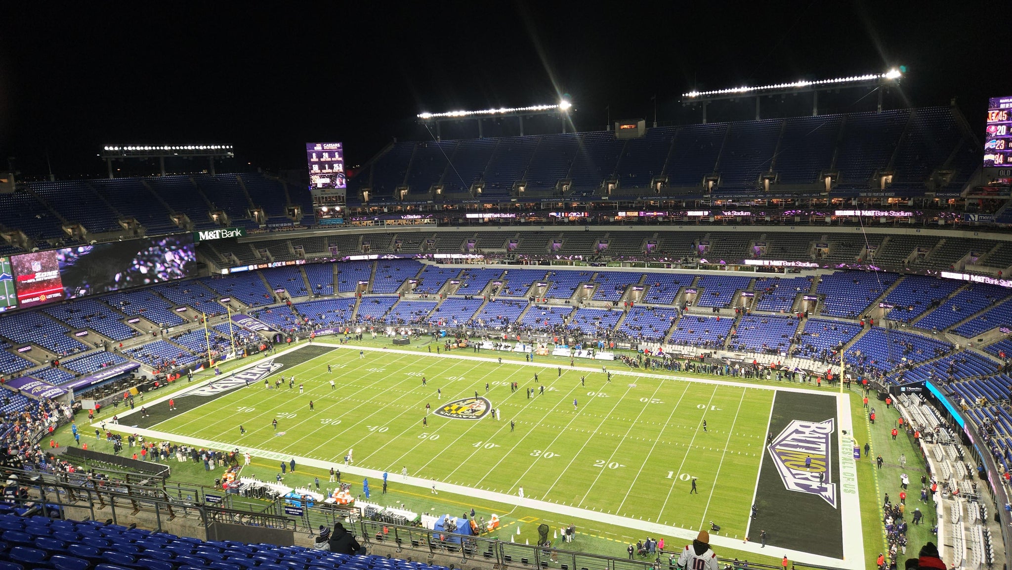 Real Fan View taken from Section 550 at M&T Bank Stadium by Karen B
