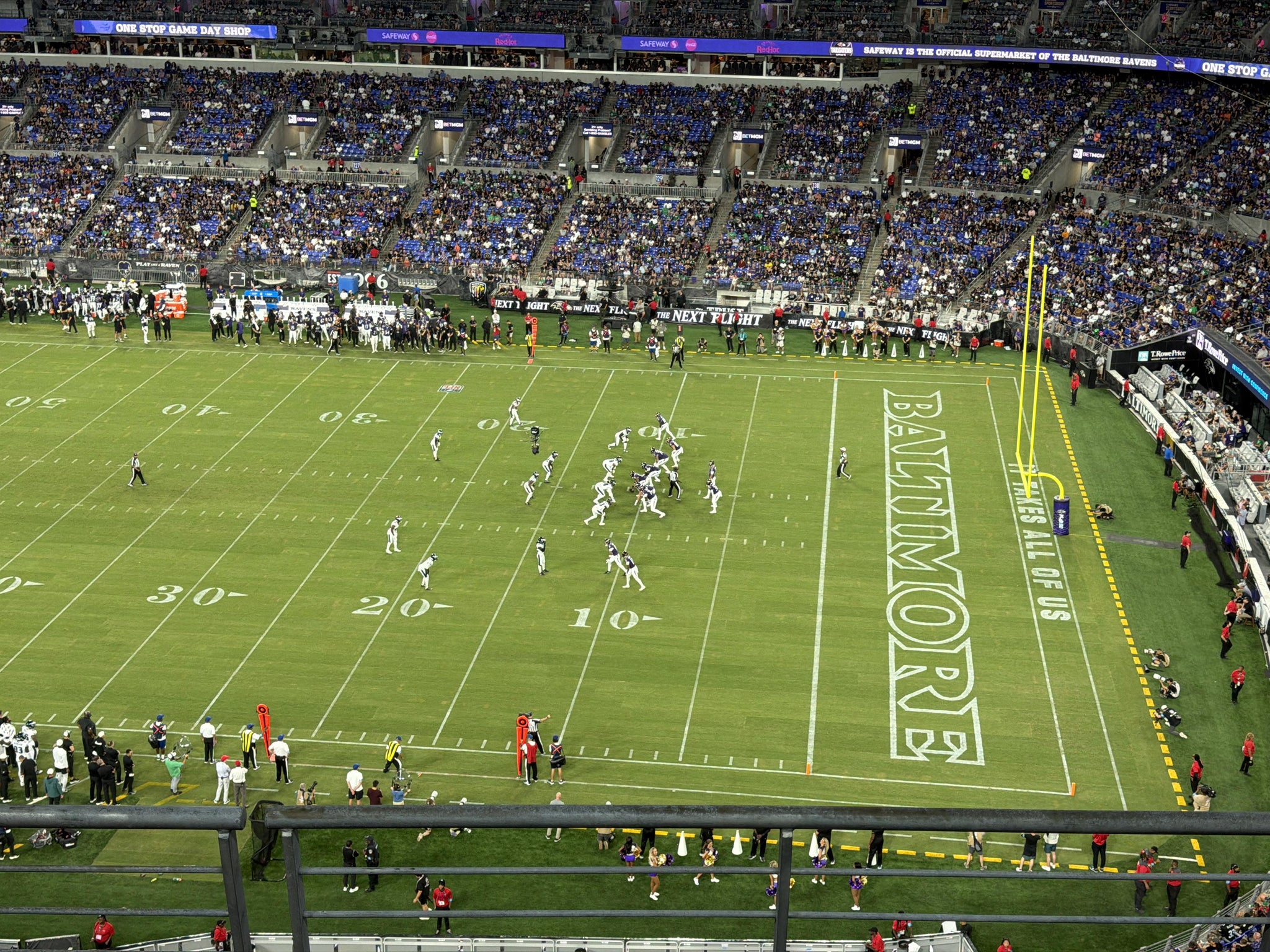 Real Fan View taken from Section 550 at M&T Bank Stadium by Tony F