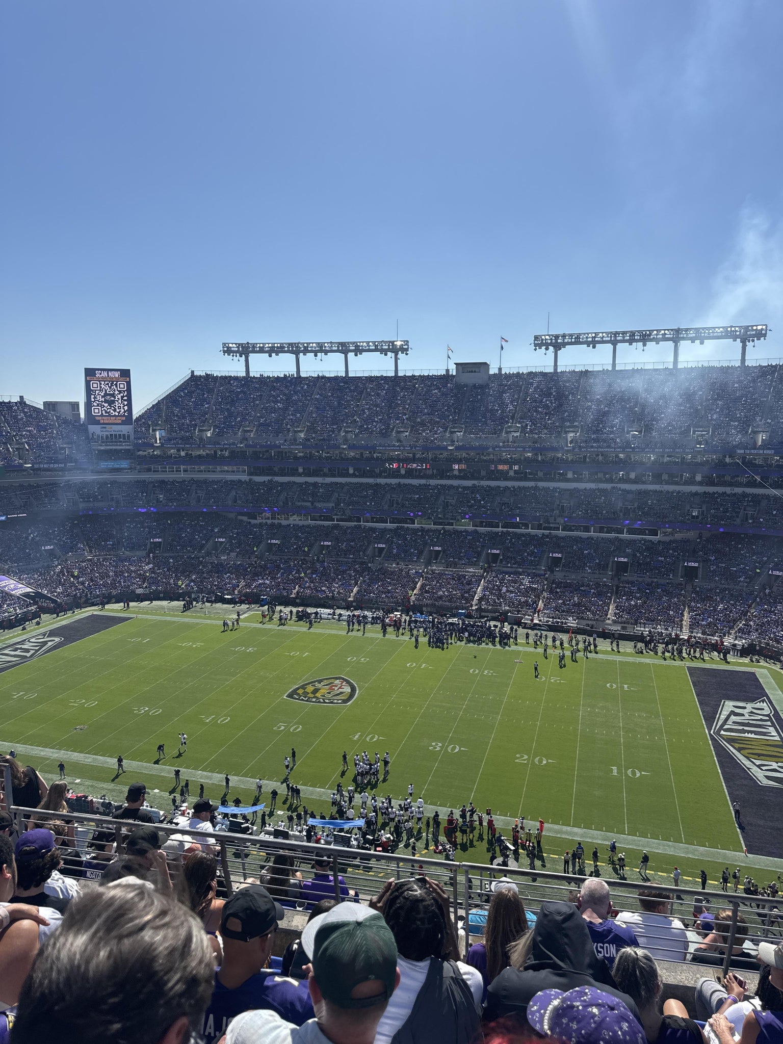 Real Fan View taken from Section 551 at M&T Bank Stadium by Layne F