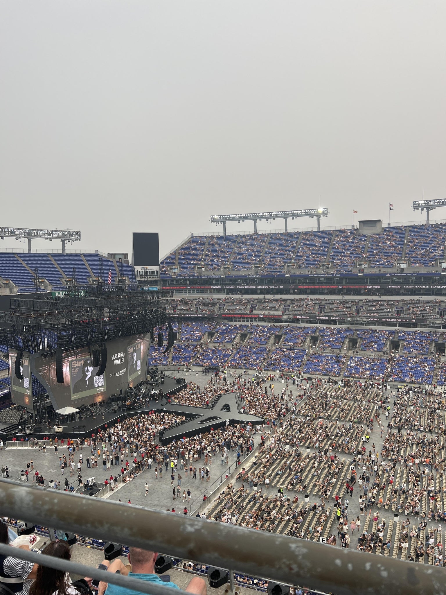 Real Fan View taken from Section 552 at M&T Bank Stadium by Sarah E