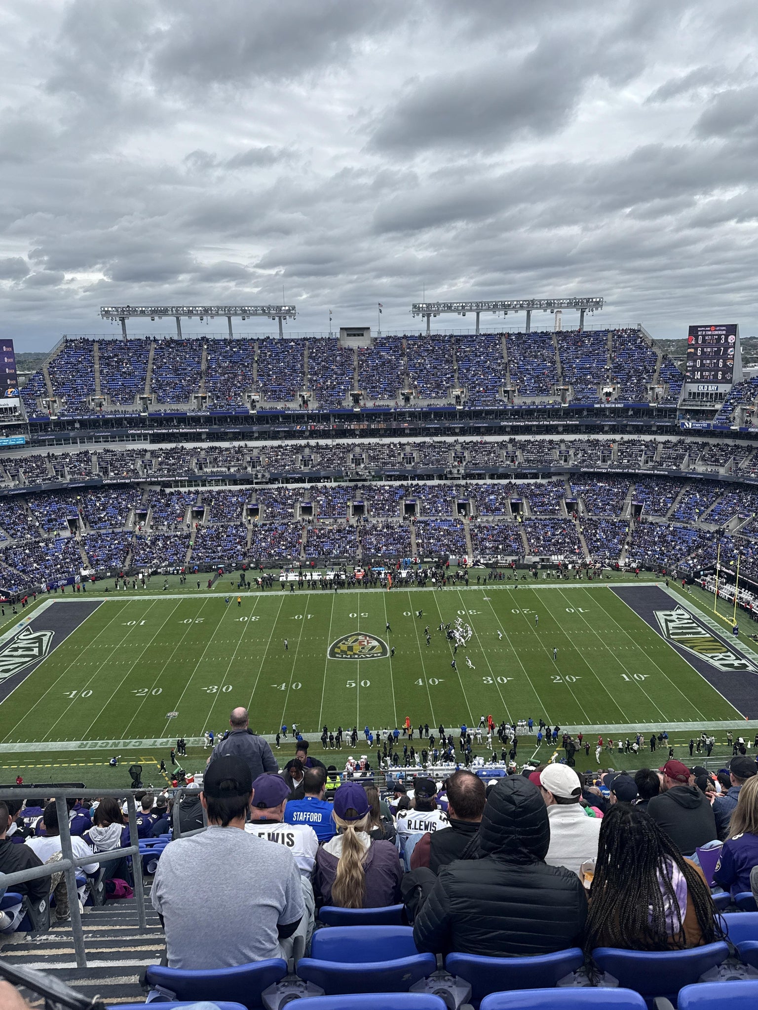 Real Fan View taken from Section 553 at M&T Bank Stadium by Joann B