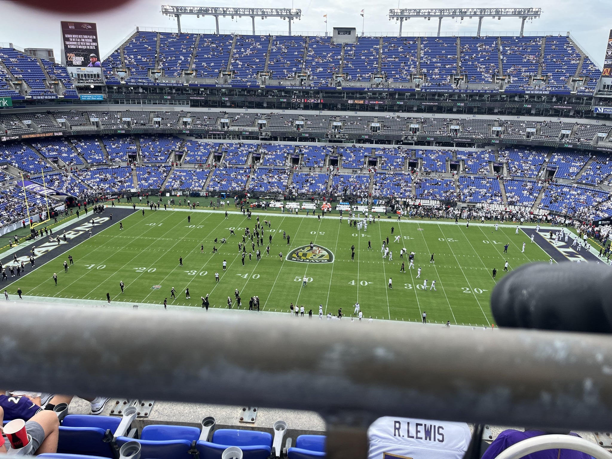 Real Fan View taken from Section 553 at M&T Bank Stadium by Charlie N