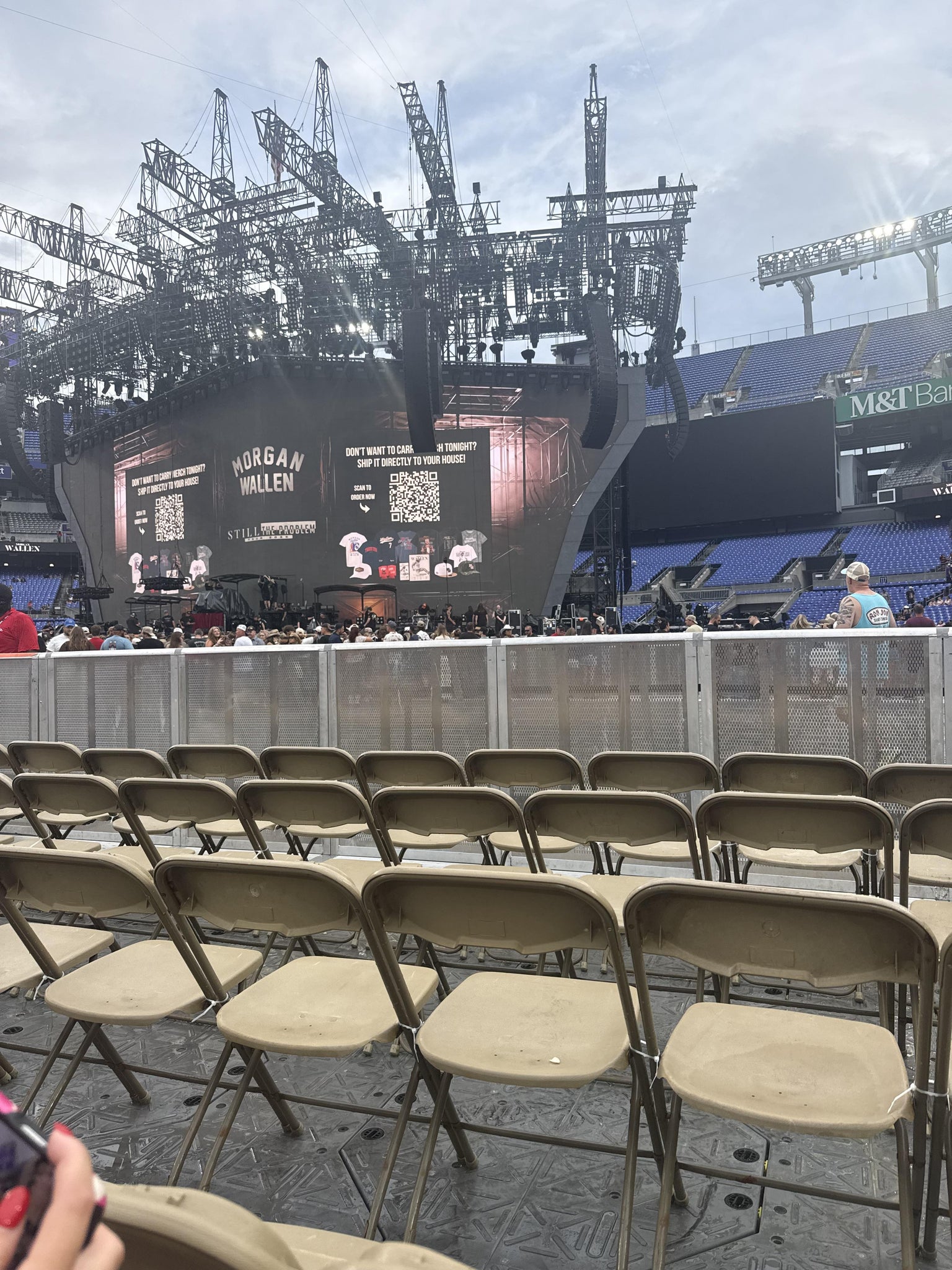 Real Fan View taken from Field A at M&T Bank Stadium by Anonymous User