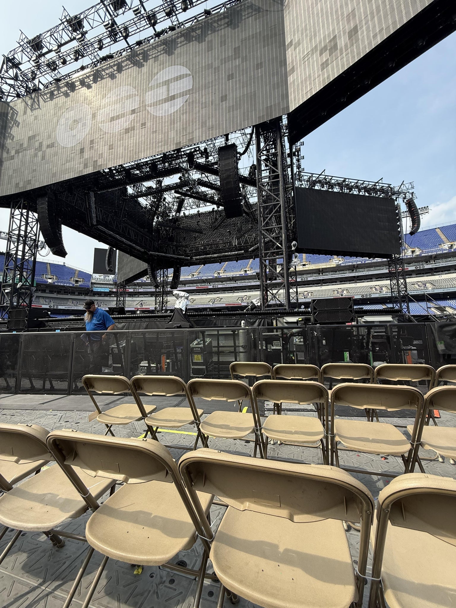 Real Fan View taken from Field E at M&T Bank Stadium by Marcella A