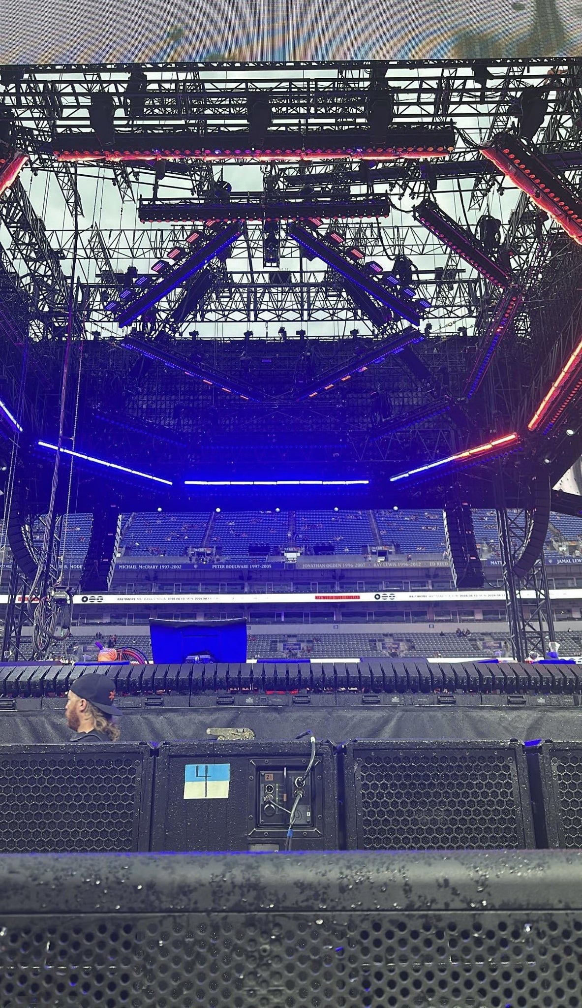 Real Fan View taken from Field F at M&T Bank Stadium by Ashlynne K