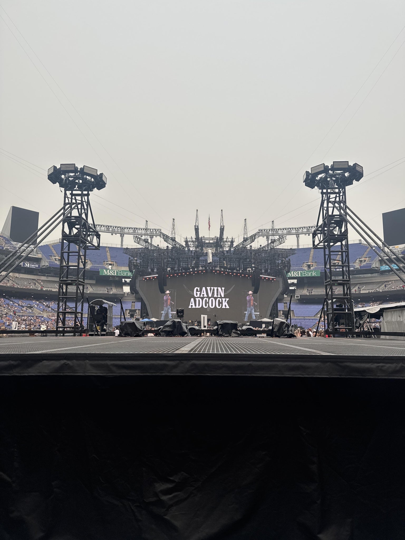 Real Fan View taken from Field F at M&T Bank Stadium by Skyler G