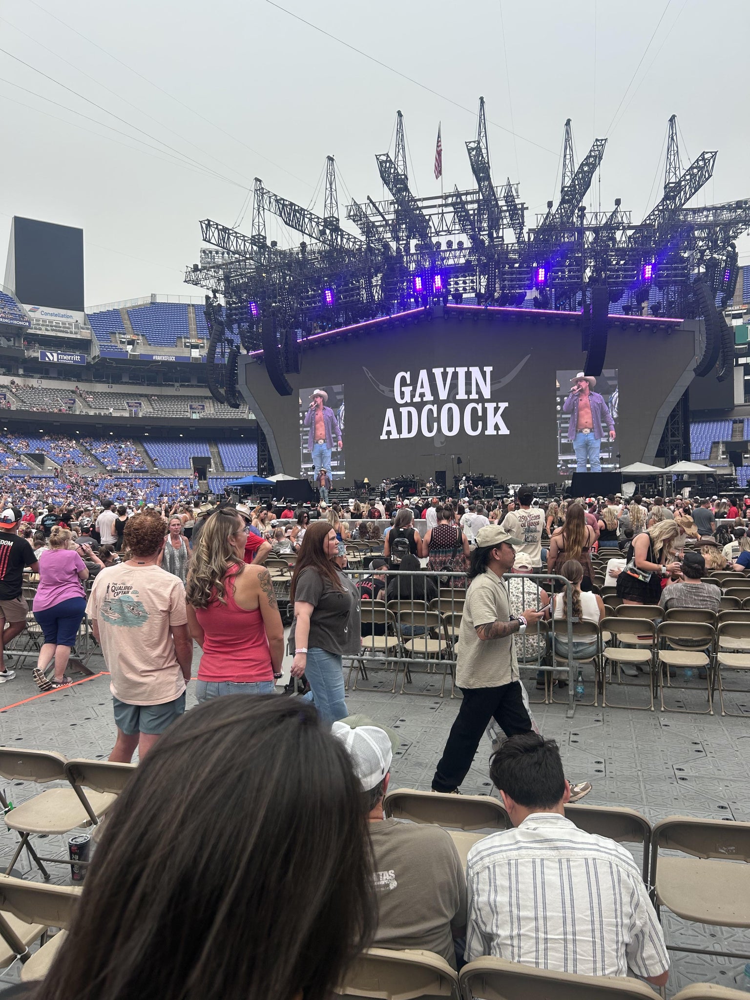 Real Fan View taken from Field G at M&T Bank Stadium by Lindsay P