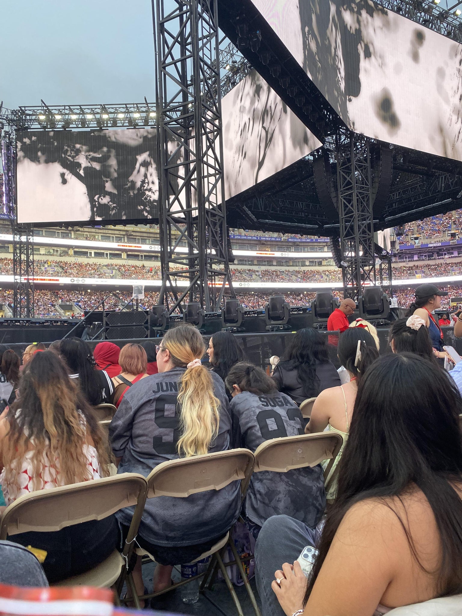 Real Fan View taken from Field H at M&T Bank Stadium by Alma H