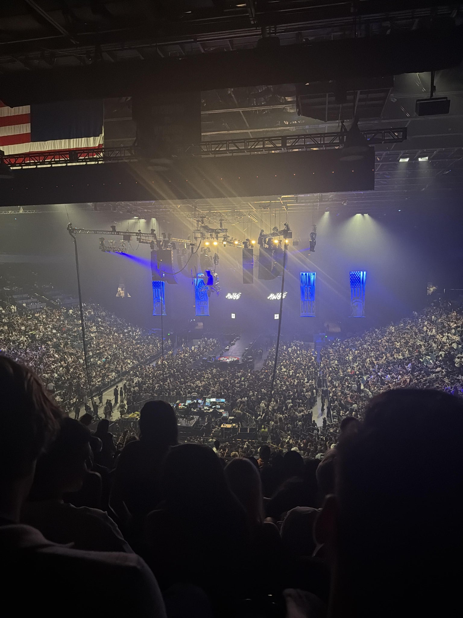 Real Fan View taken from Section 218 at MGM Grand Garden Arena by Alfonso B