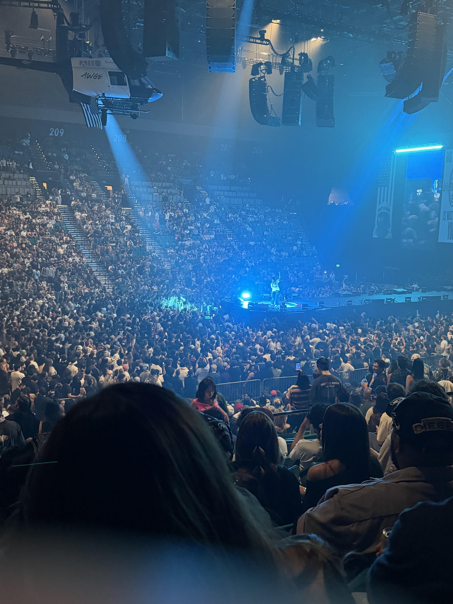 Real Fan View taken from Section 23 at MGM Grand Garden Arena by Jalon D