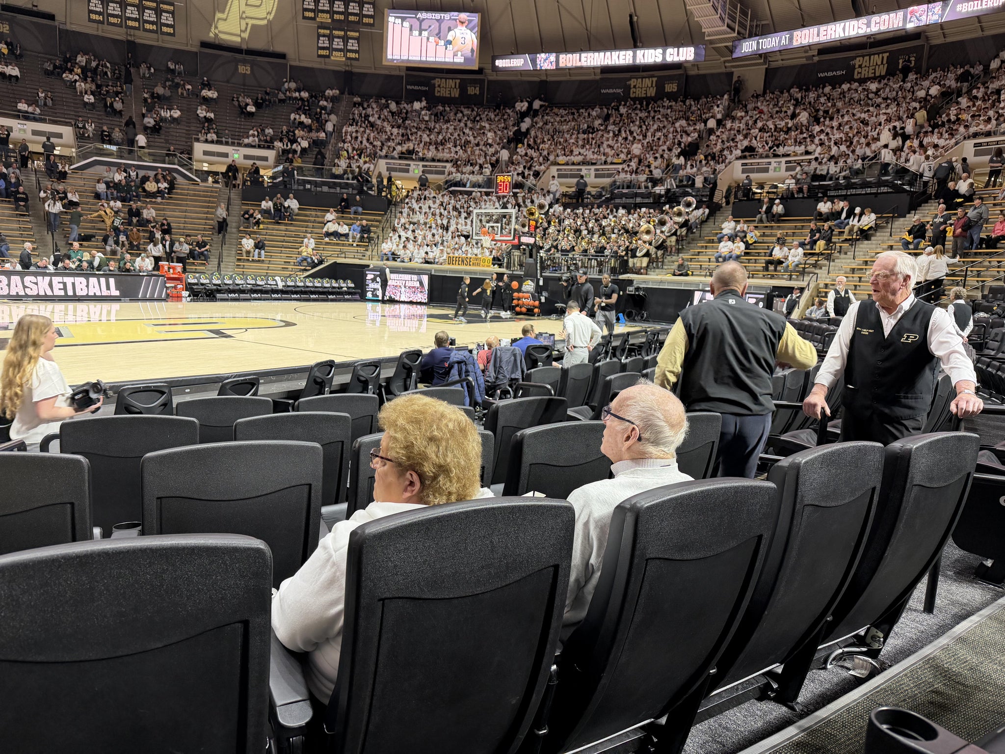 Real Fan View taken from Club 11 at Mackey Arena by Steve M