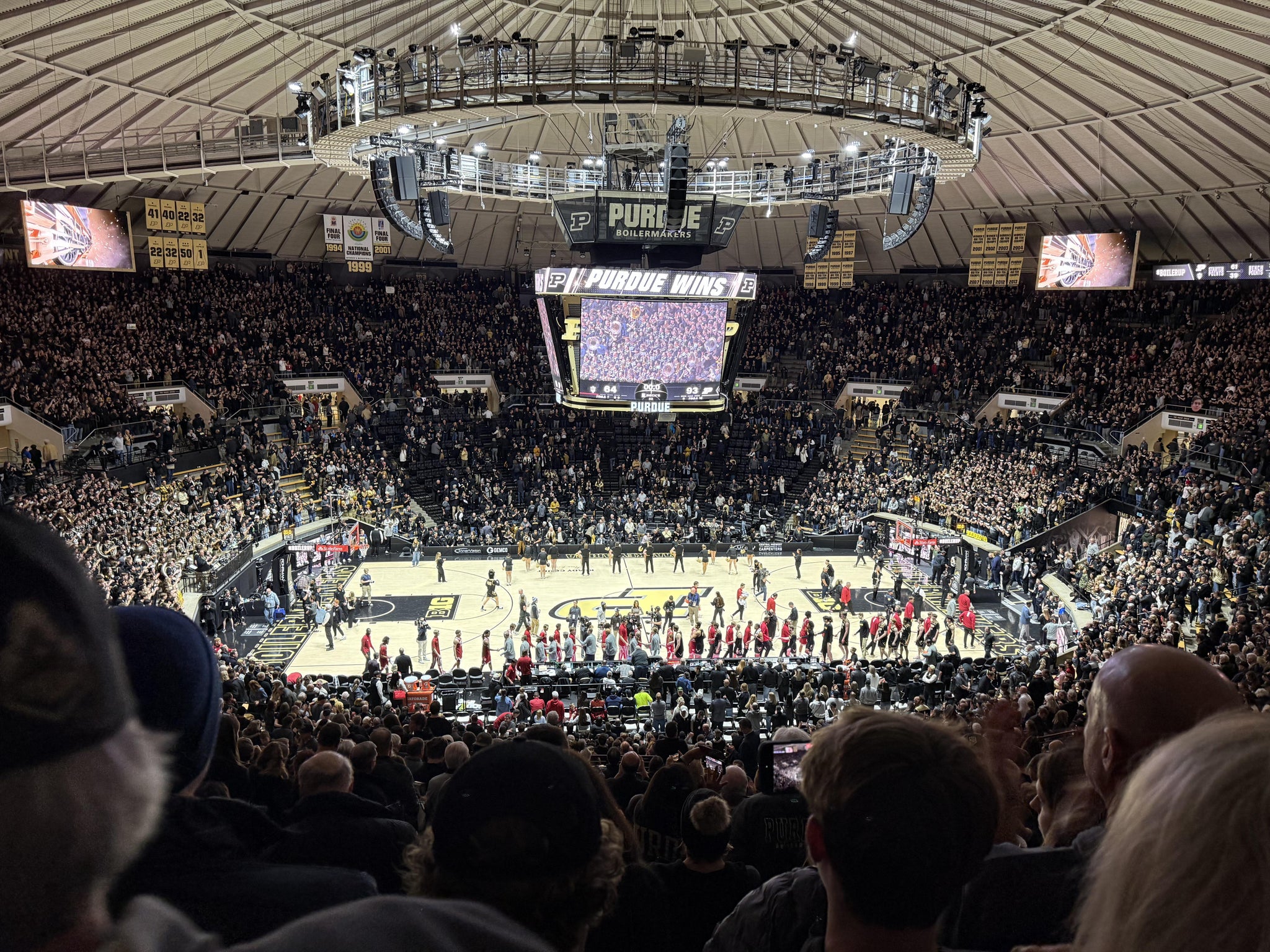 Real Fan View taken from Upper 101 at Mackey Arena by Denise B