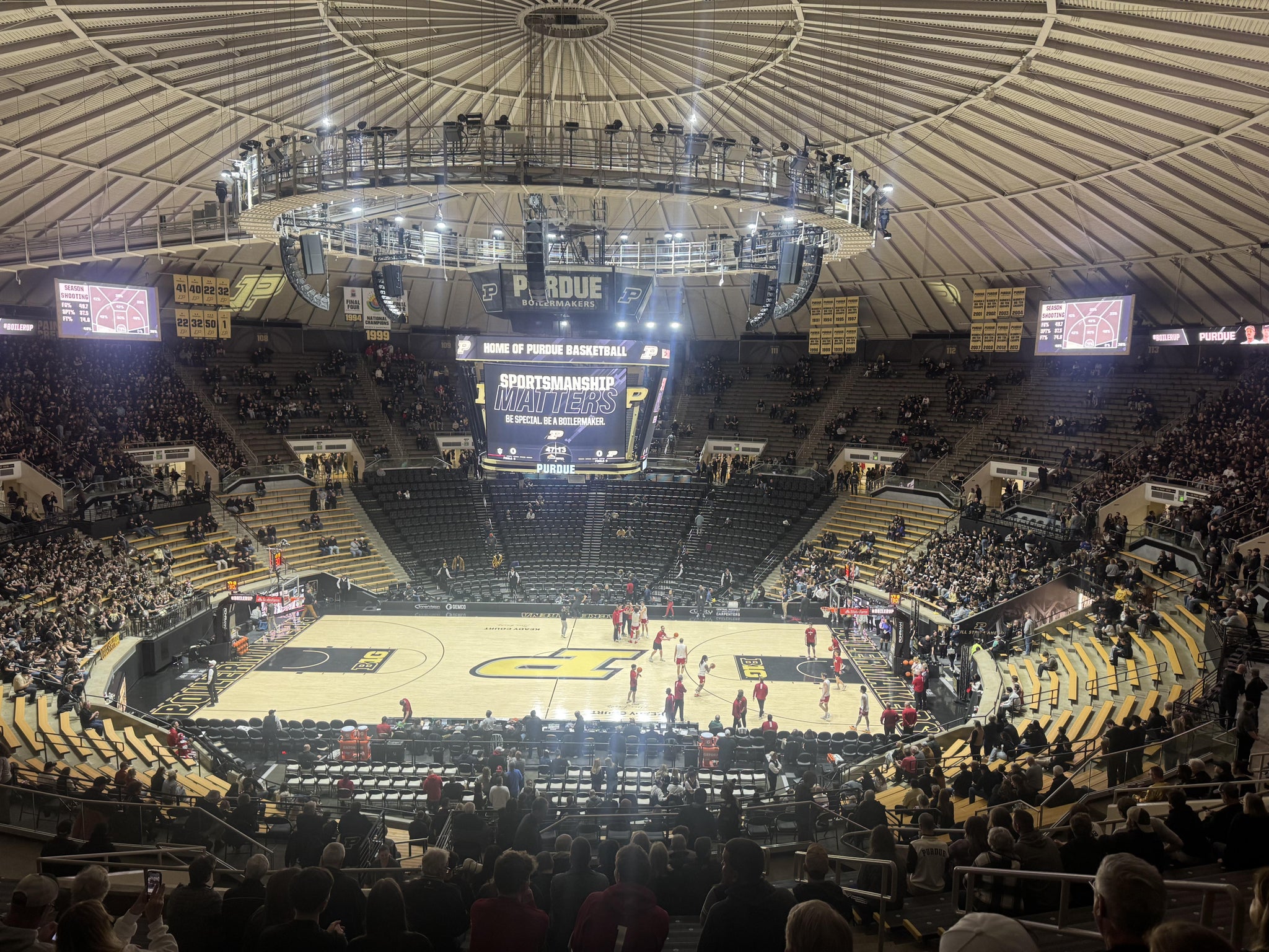 Real Fan View taken from Upper 101 at Mackey Arena by Anonymous User