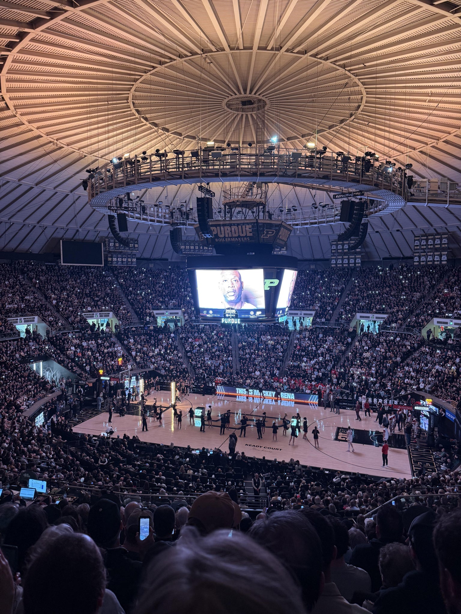 Real Fan View taken from Upper 109 at Mackey Arena by Ben N