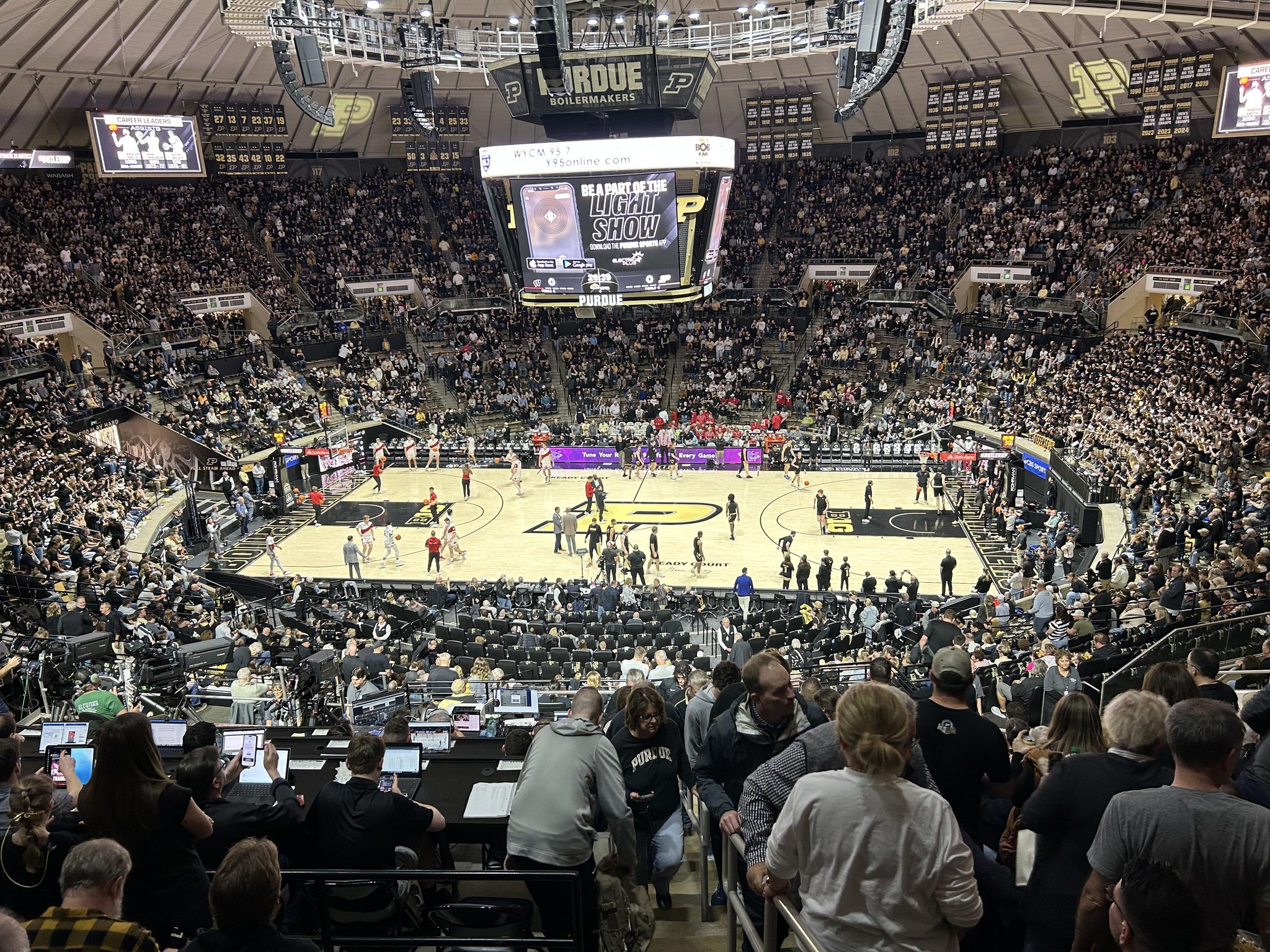Real Fan View taken from Upper 110 at Mackey Arena by John R