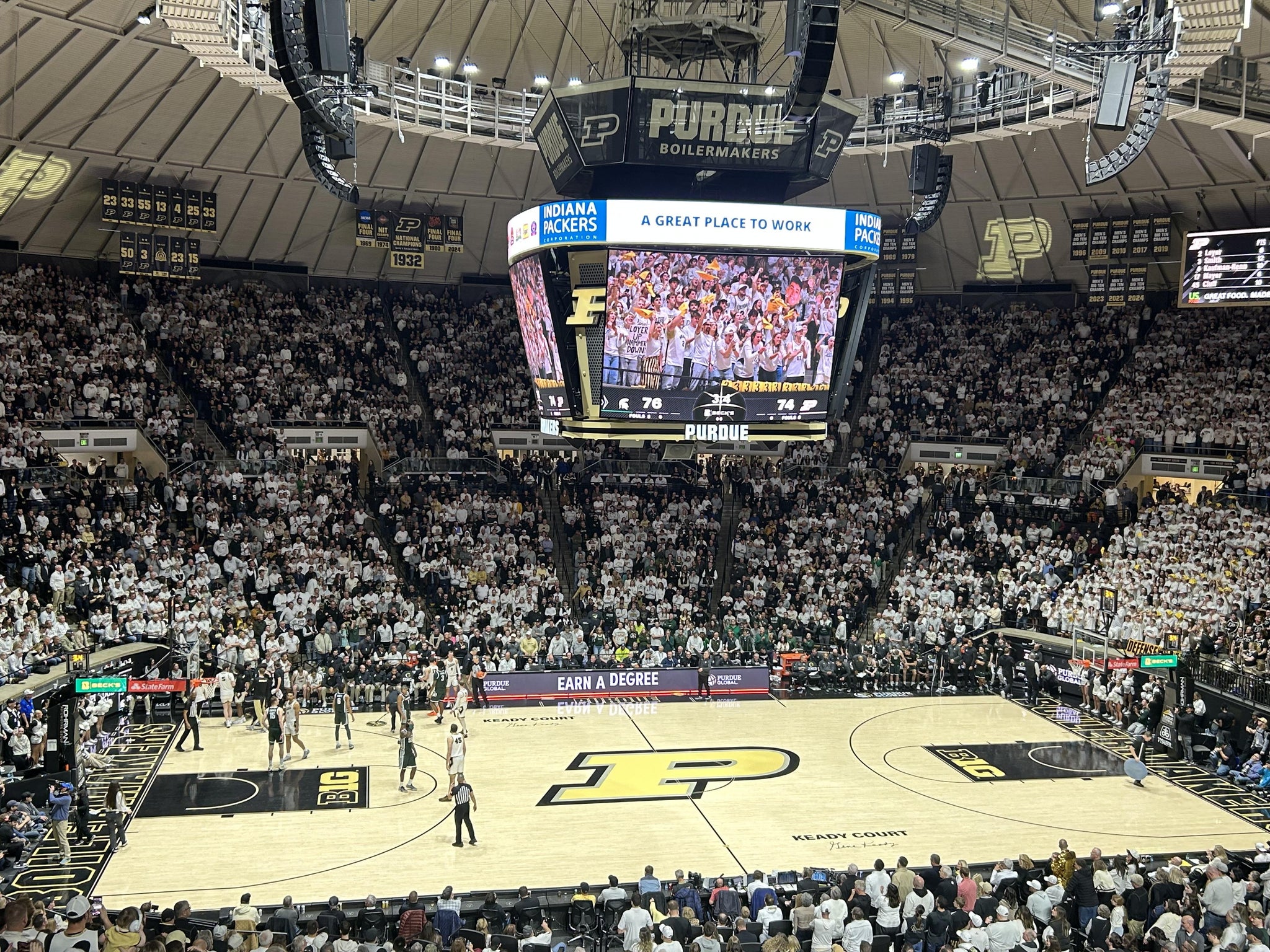 Real Fan View taken from Upper 111 at Mackey Arena by Josh C