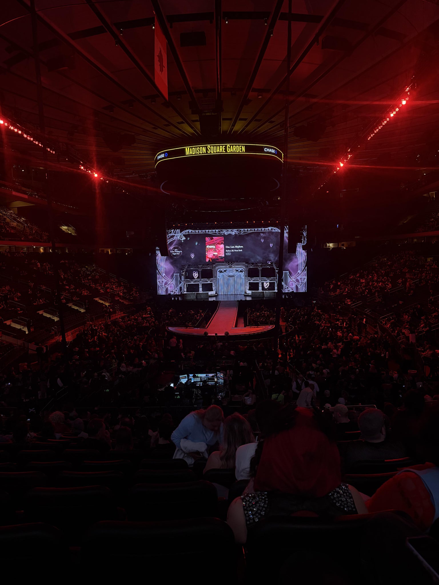 Real Fan View taken from Section 102 at Madison Square Garden by Anonymous User