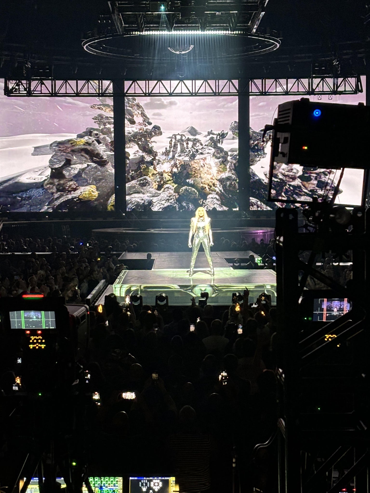 Real Fan View taken from Section 102 at Madison Square Garden by Steve R