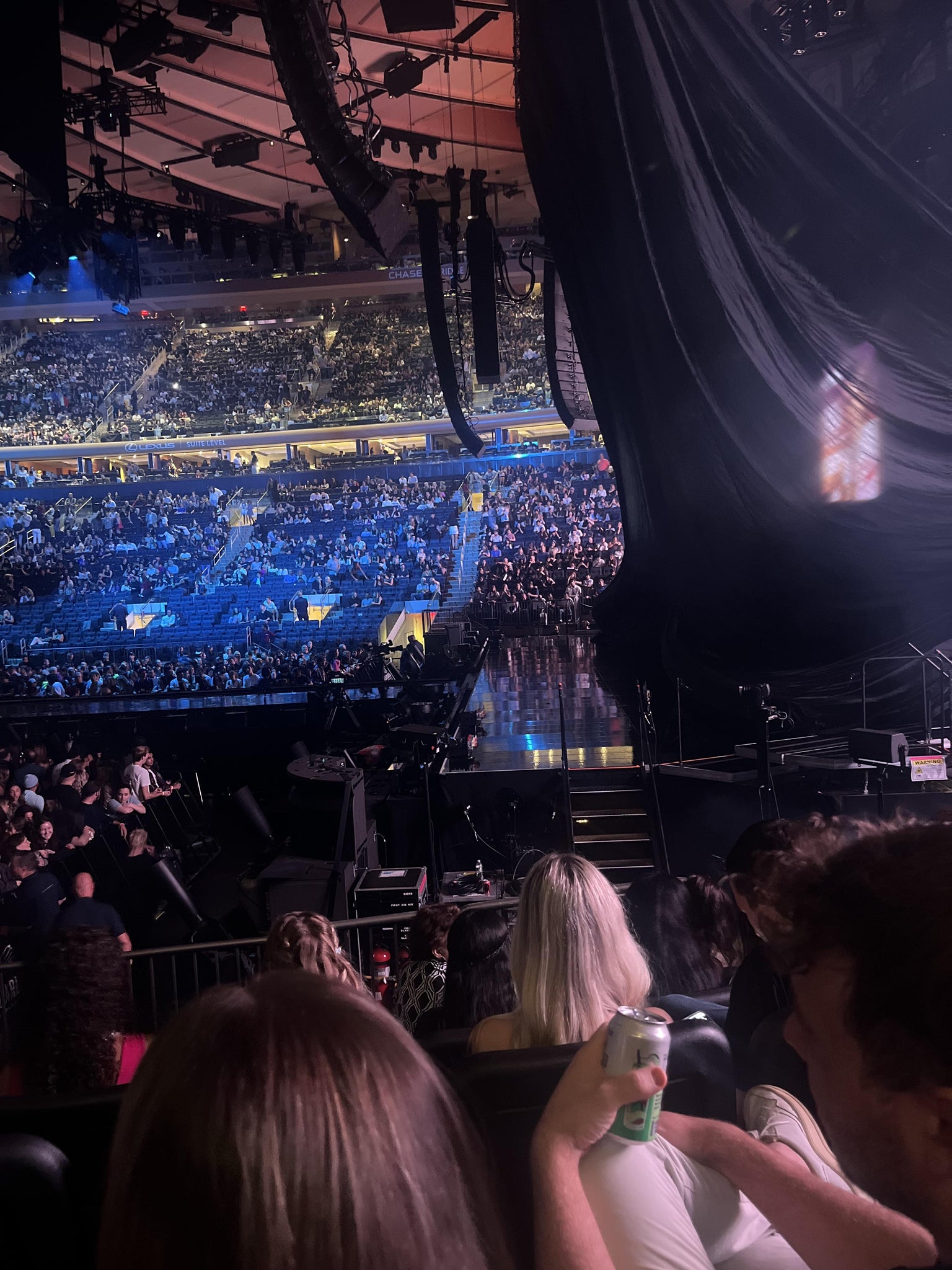 Real Fan View taken from Section 109 at Madison Square Garden by Luke O