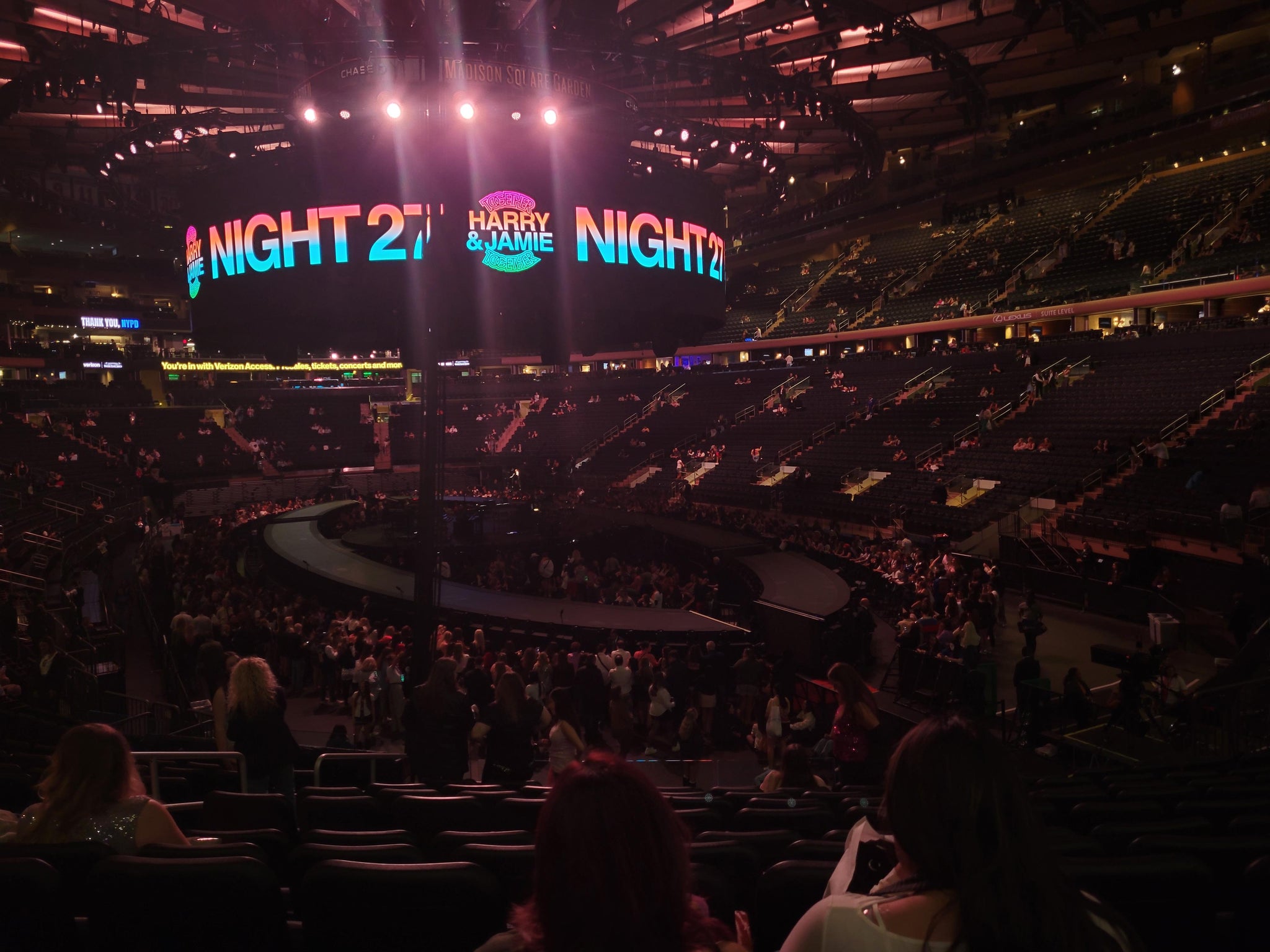 Real Fan View taken from Section 111 at Madison Square Garden by Sharon D