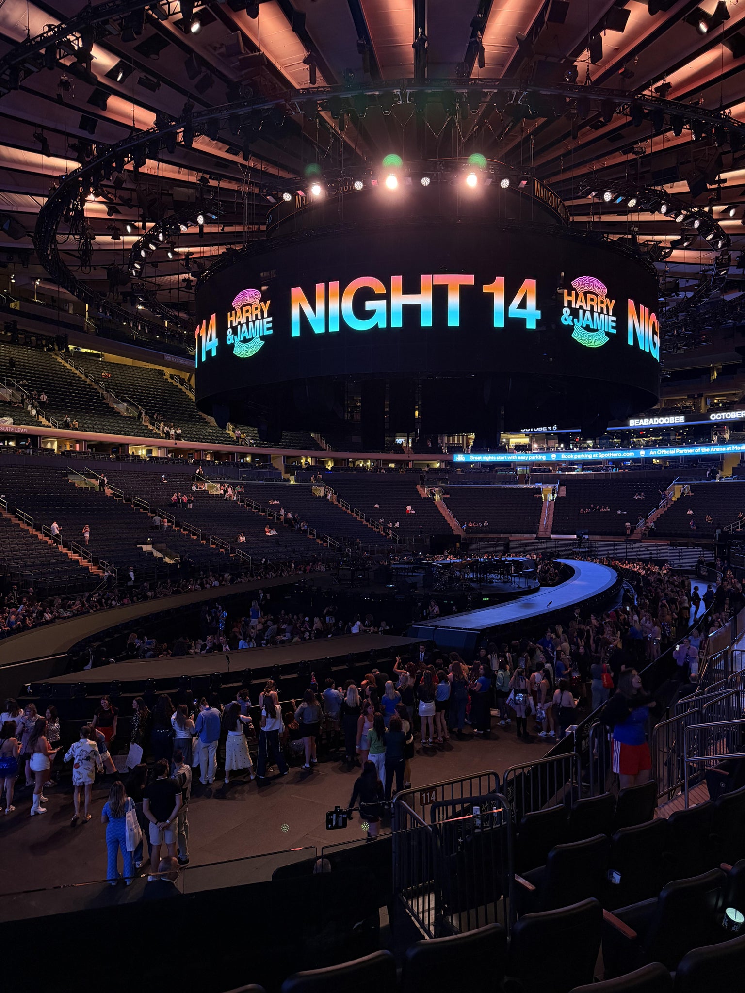 Real Fan View taken from Section 114 at Madison Square Garden by Sophia B