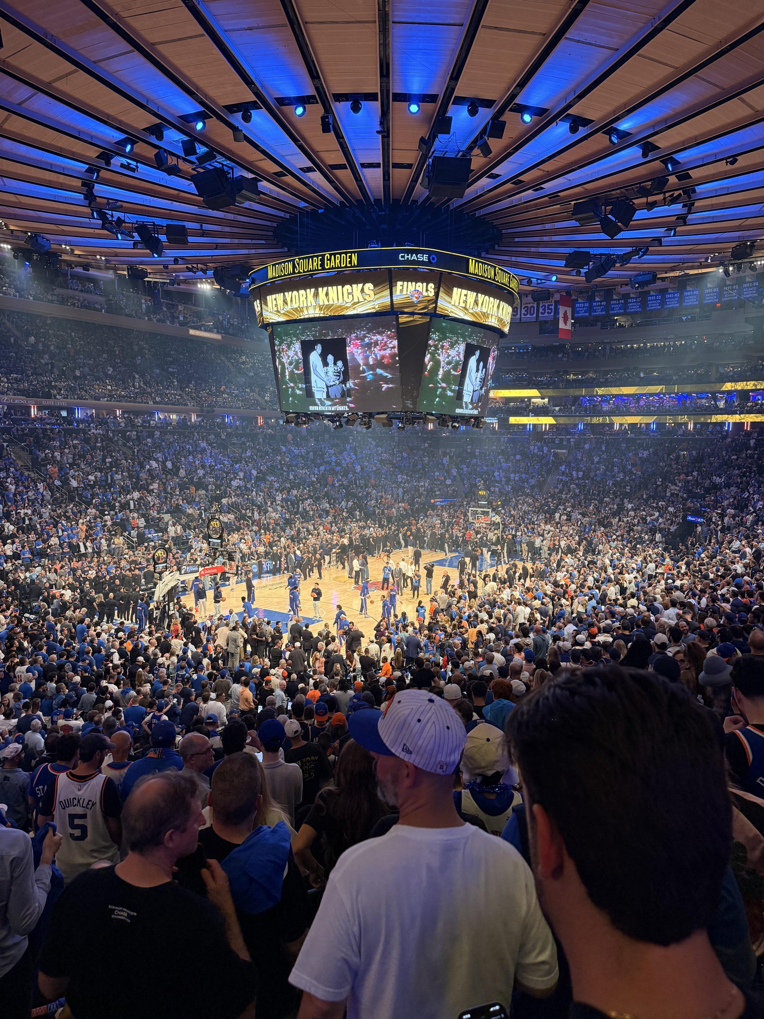 Real Fan View taken from Section 114 at Madison Square Garden by Peter P