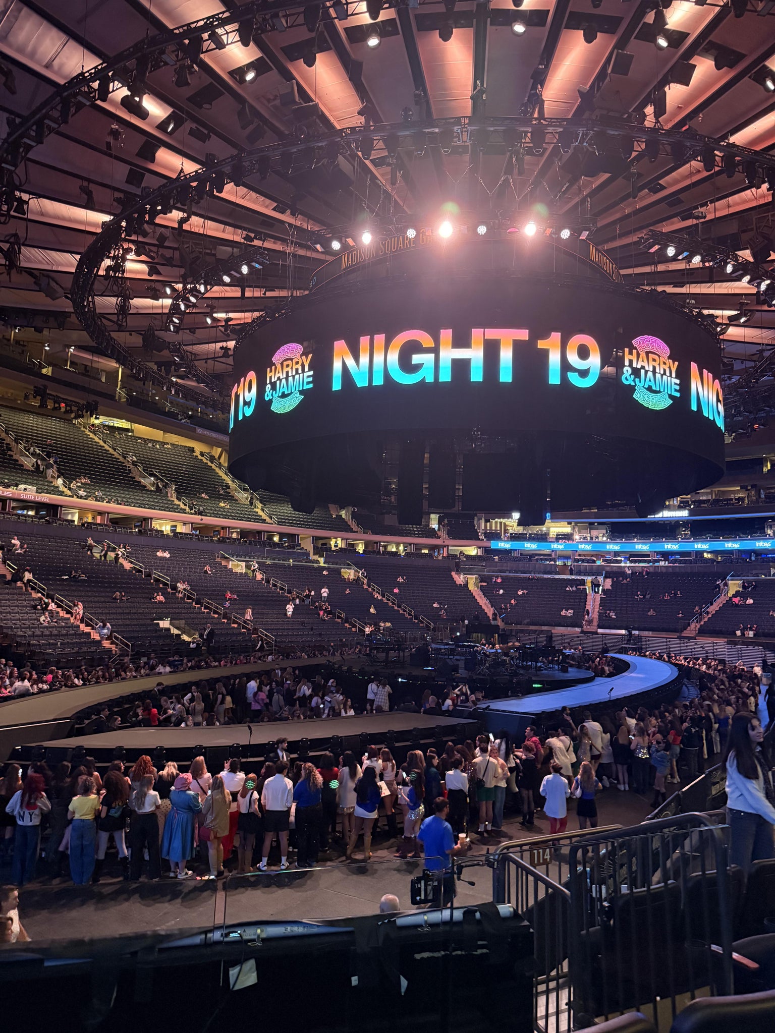 Real Fan View taken from Section 114 at Madison Square Garden by Elizabeth R