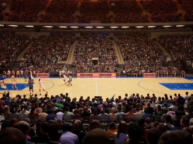 Real Fan View taken from Section 117 at Madison Square Garden by Celine R