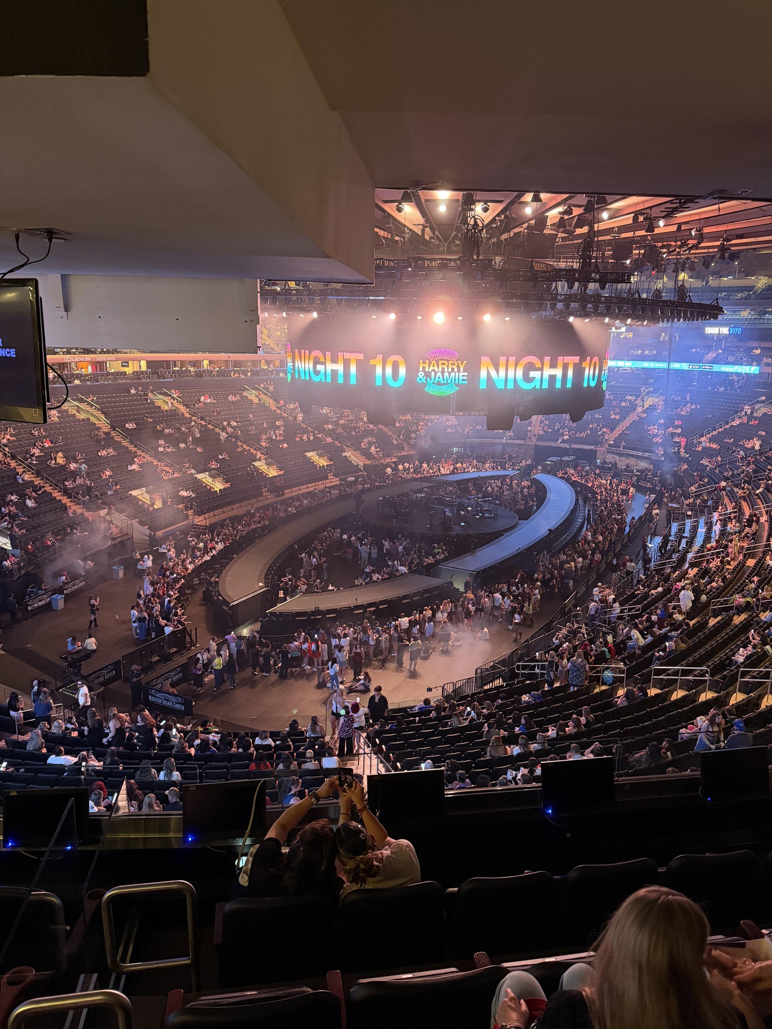 Real Fan View taken from Section 206 at Madison Square Garden by Anonymous User