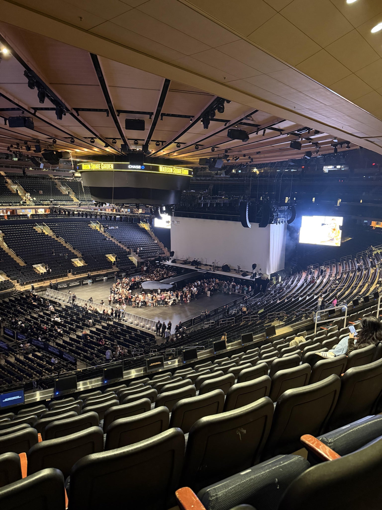 Real Fan View taken from Section 208 at Madison Square Garden by Olivia H