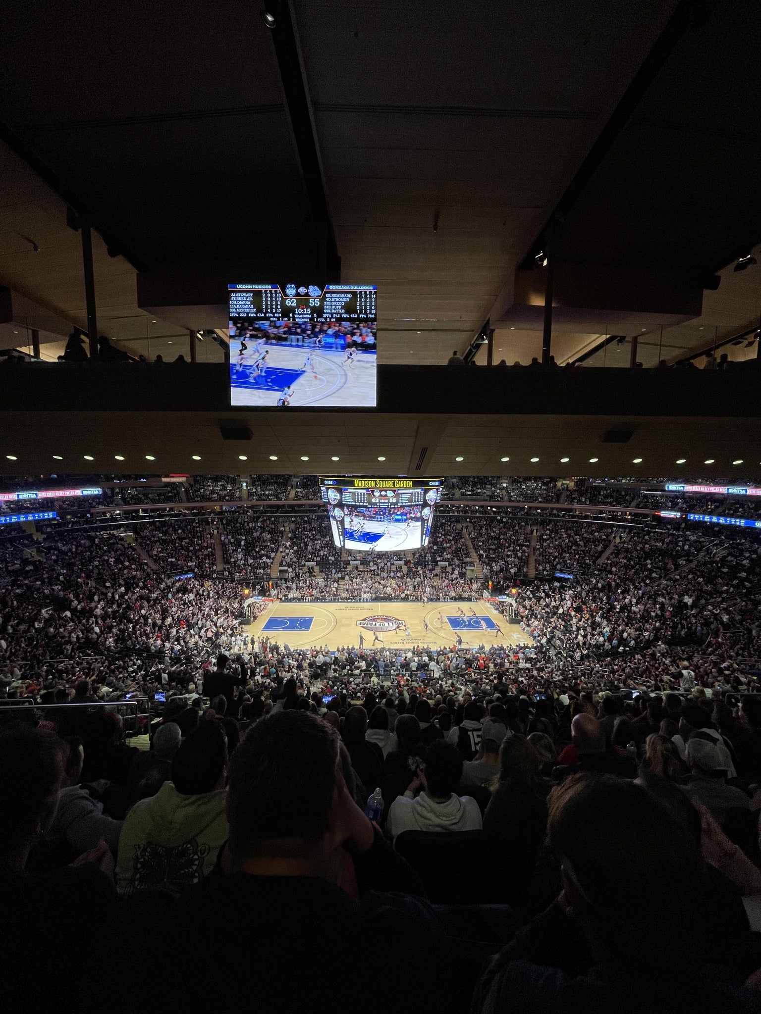 Real Fan View taken from Section 211 at Madison Square Garden by Paula S