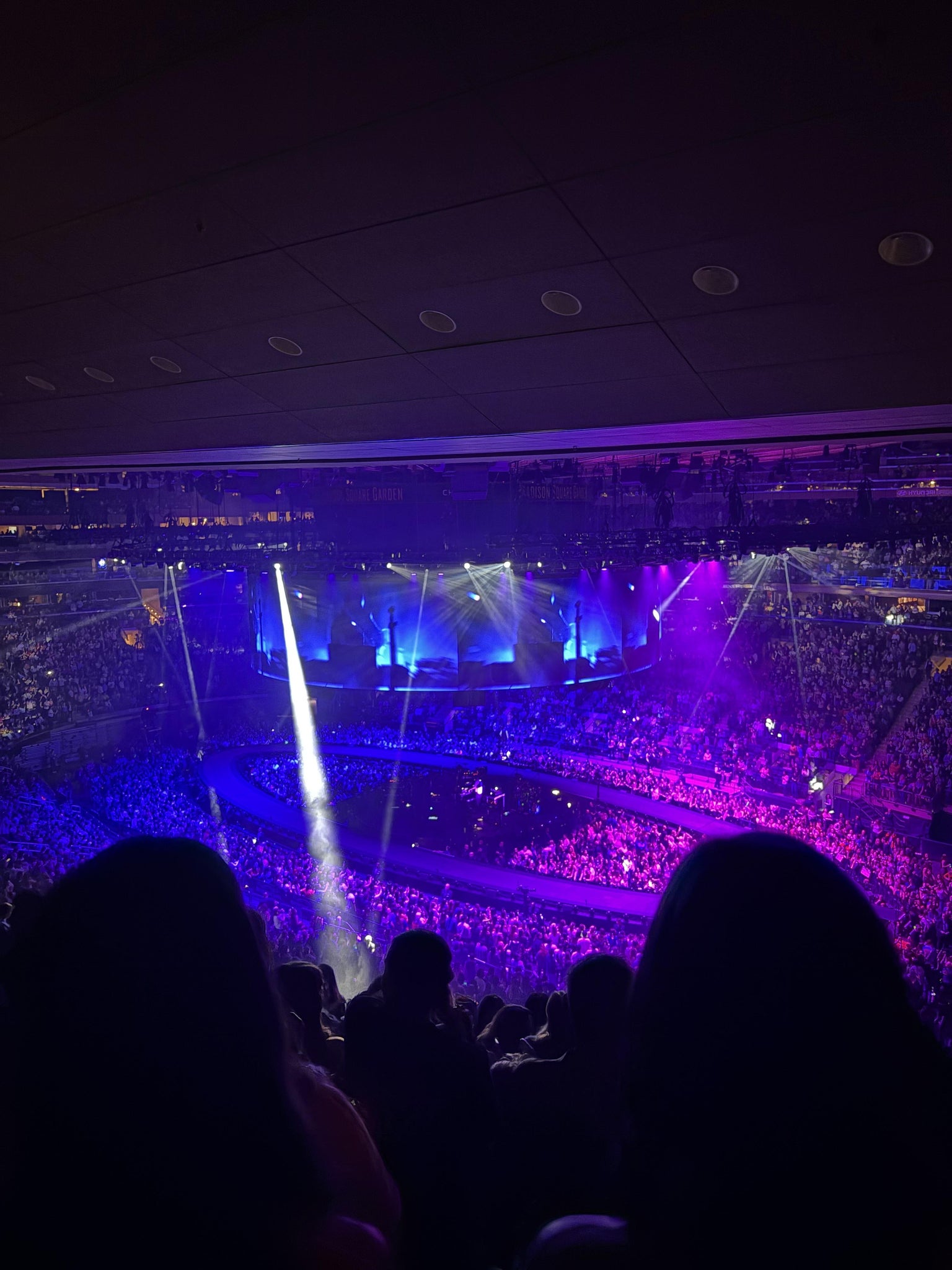 Real Fan View taken from Section 214 at Madison Square Garden by Anonymous User