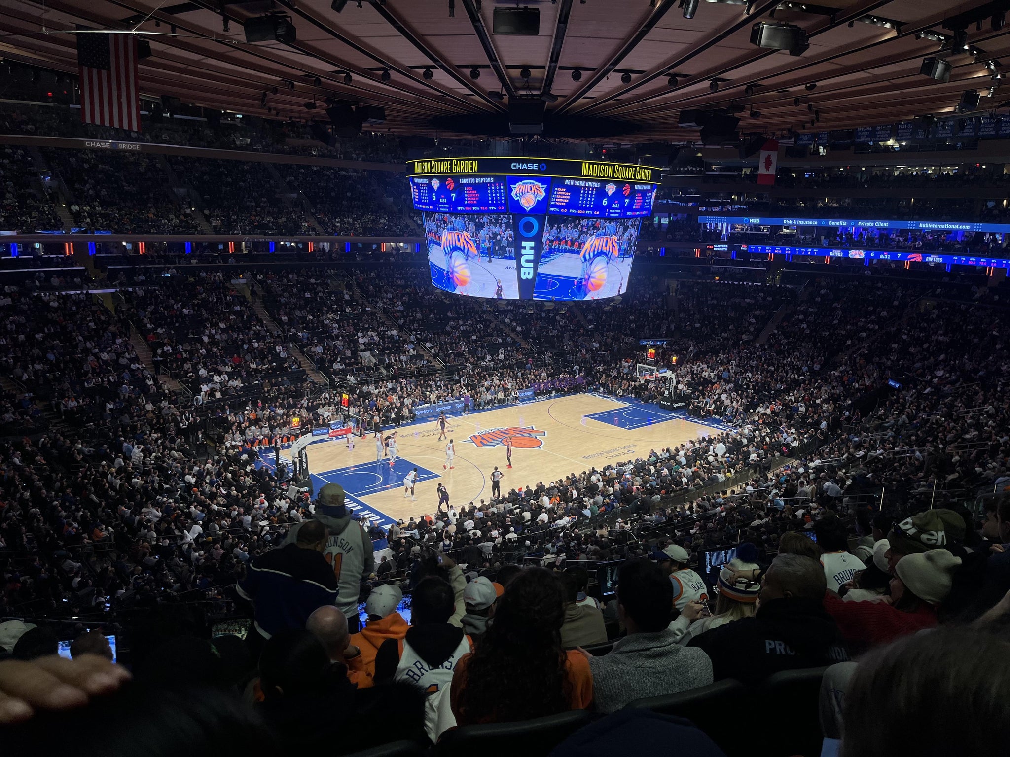 Real Fan View taken from Section 221 at Madison Square Garden by Vedant P