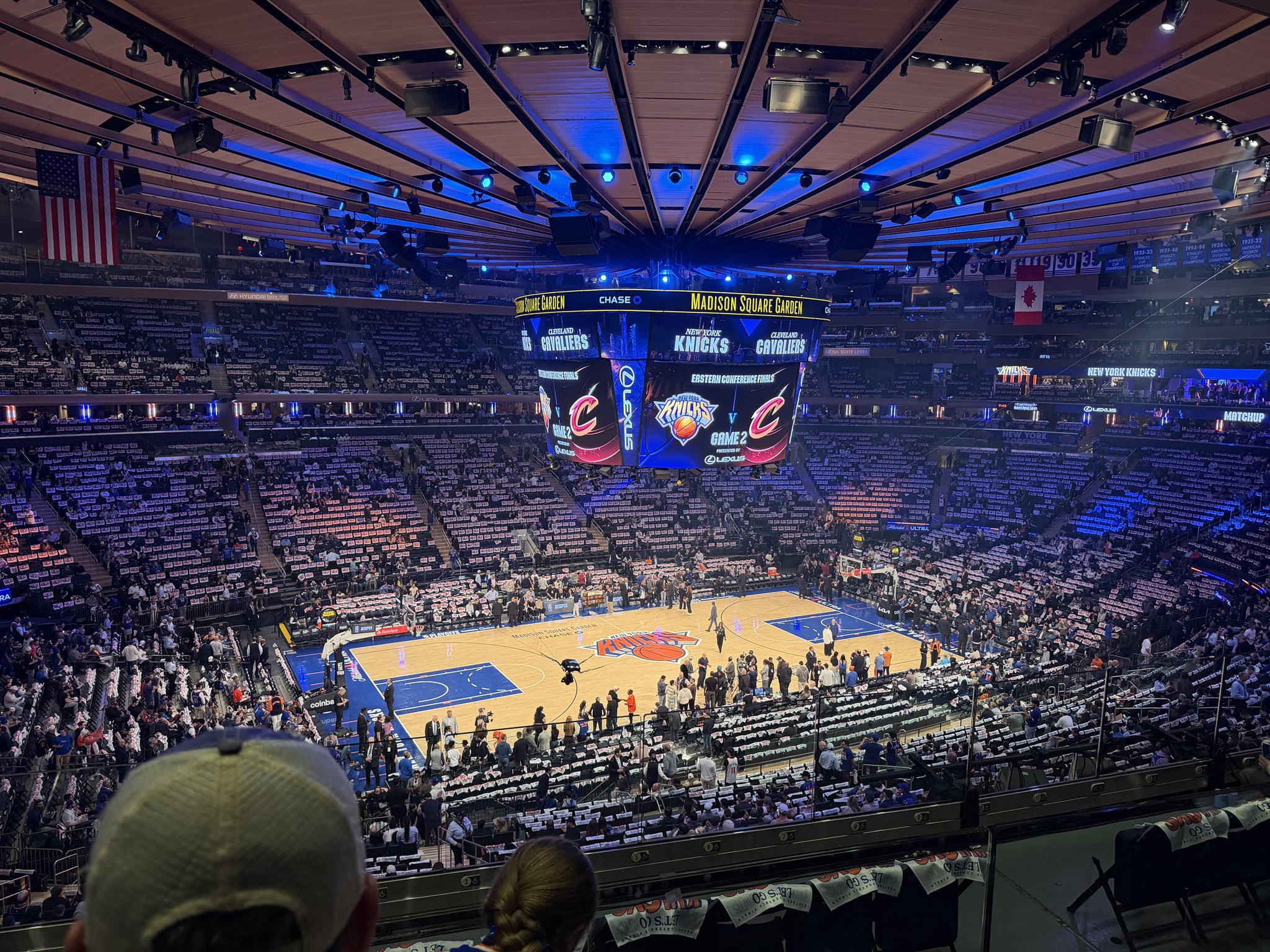 Real Fan View taken from Section 222 at Madison Square Garden by Thomas R