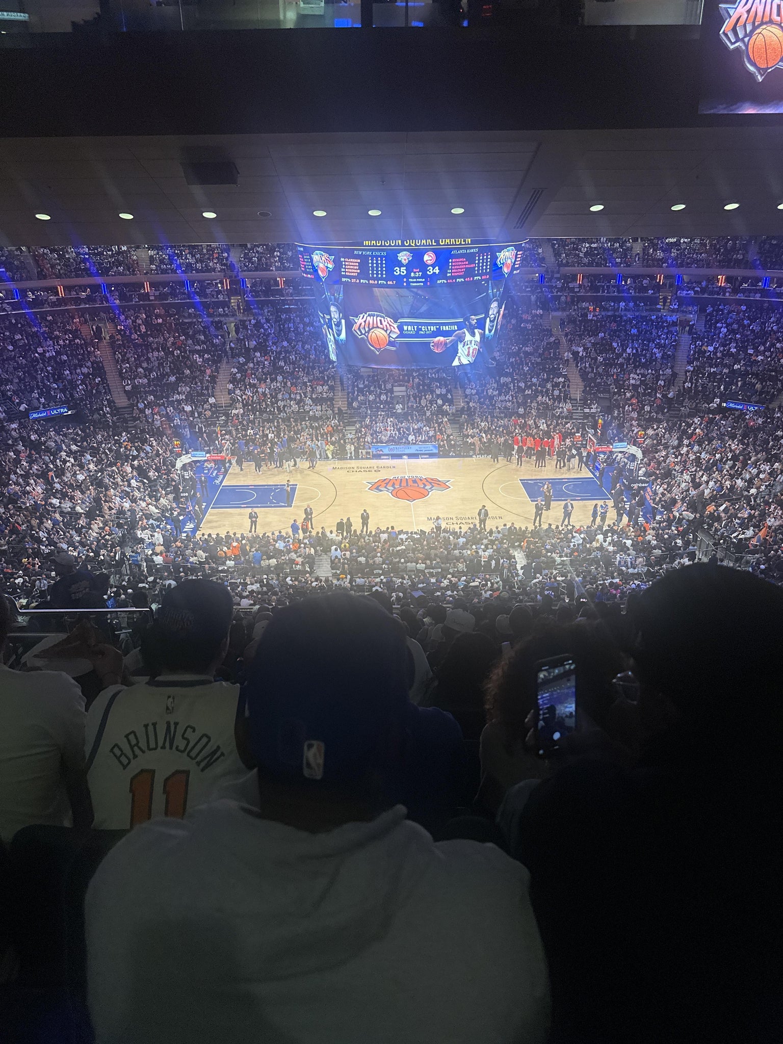 Real Fan View taken from Section 224 at Madison Square Garden by Sam Y