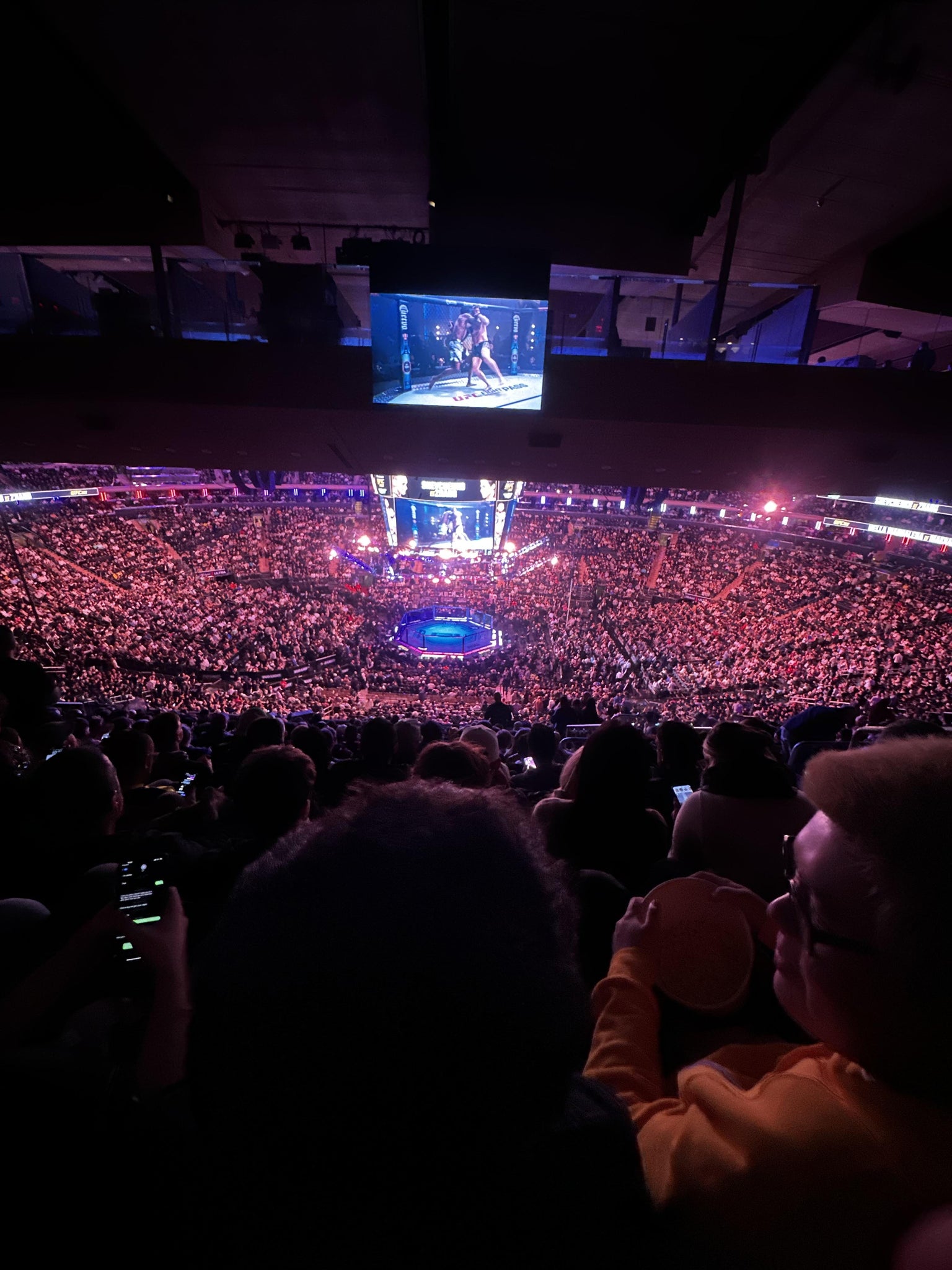 Real Fan View taken from Section 224 at Madison Square Garden by Steve C