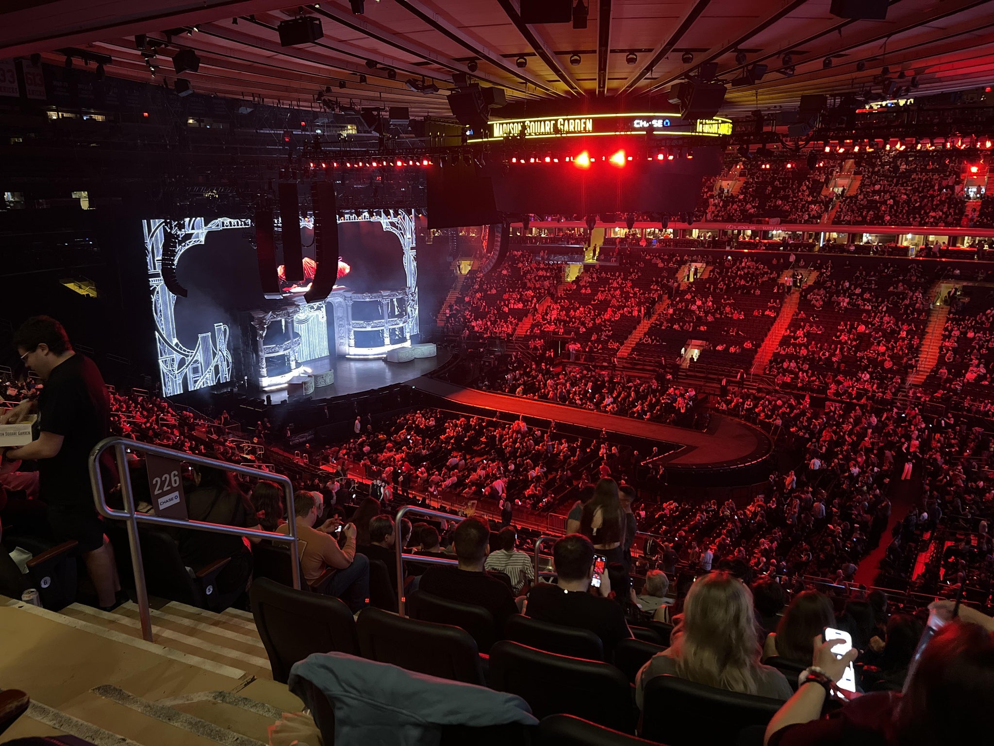 Real Fan View taken from Section 226 at Madison Square Garden by Saturnino G