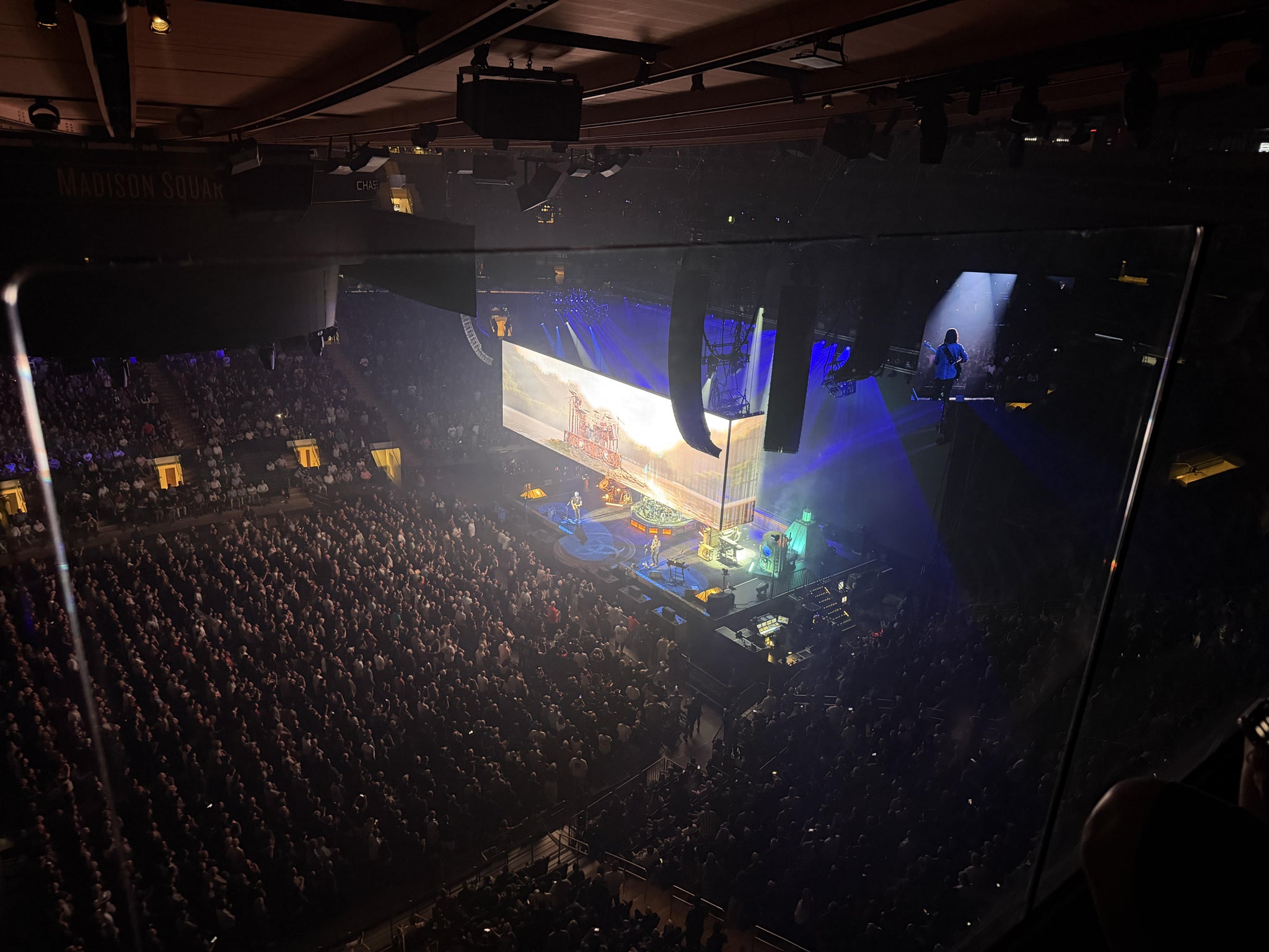 Real Fan View taken from Section 312 at Madison Square Garden by Robert B