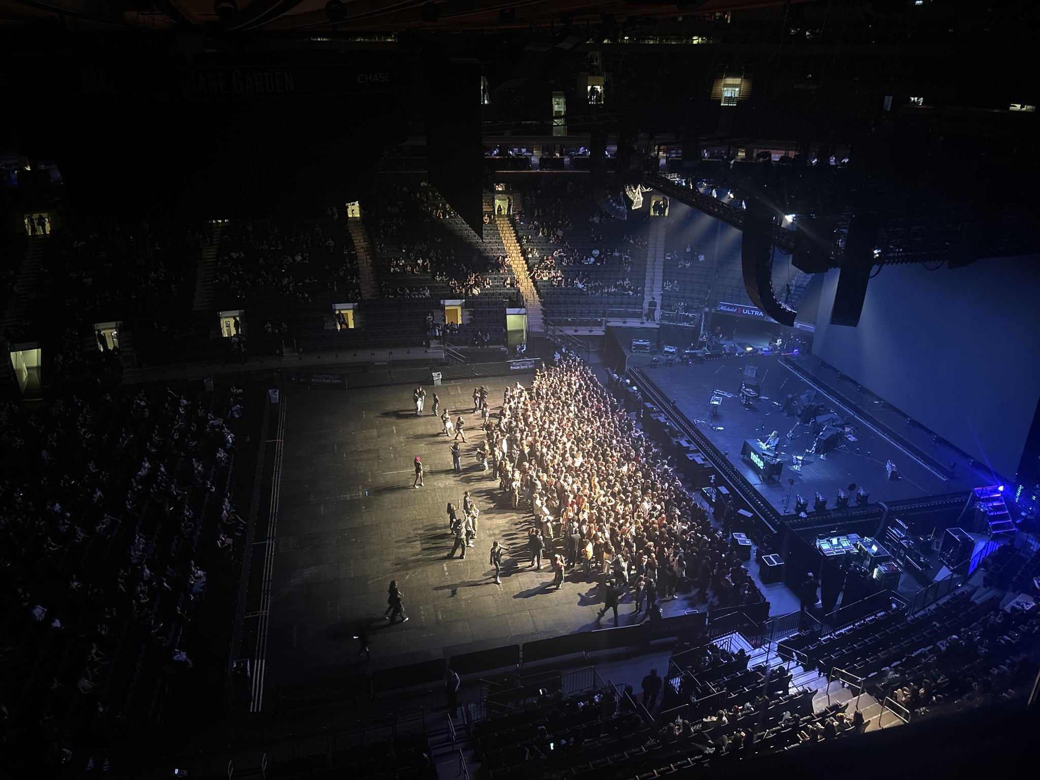 Real Fan View taken from Section 313 at Madison Square Garden by Olivia D