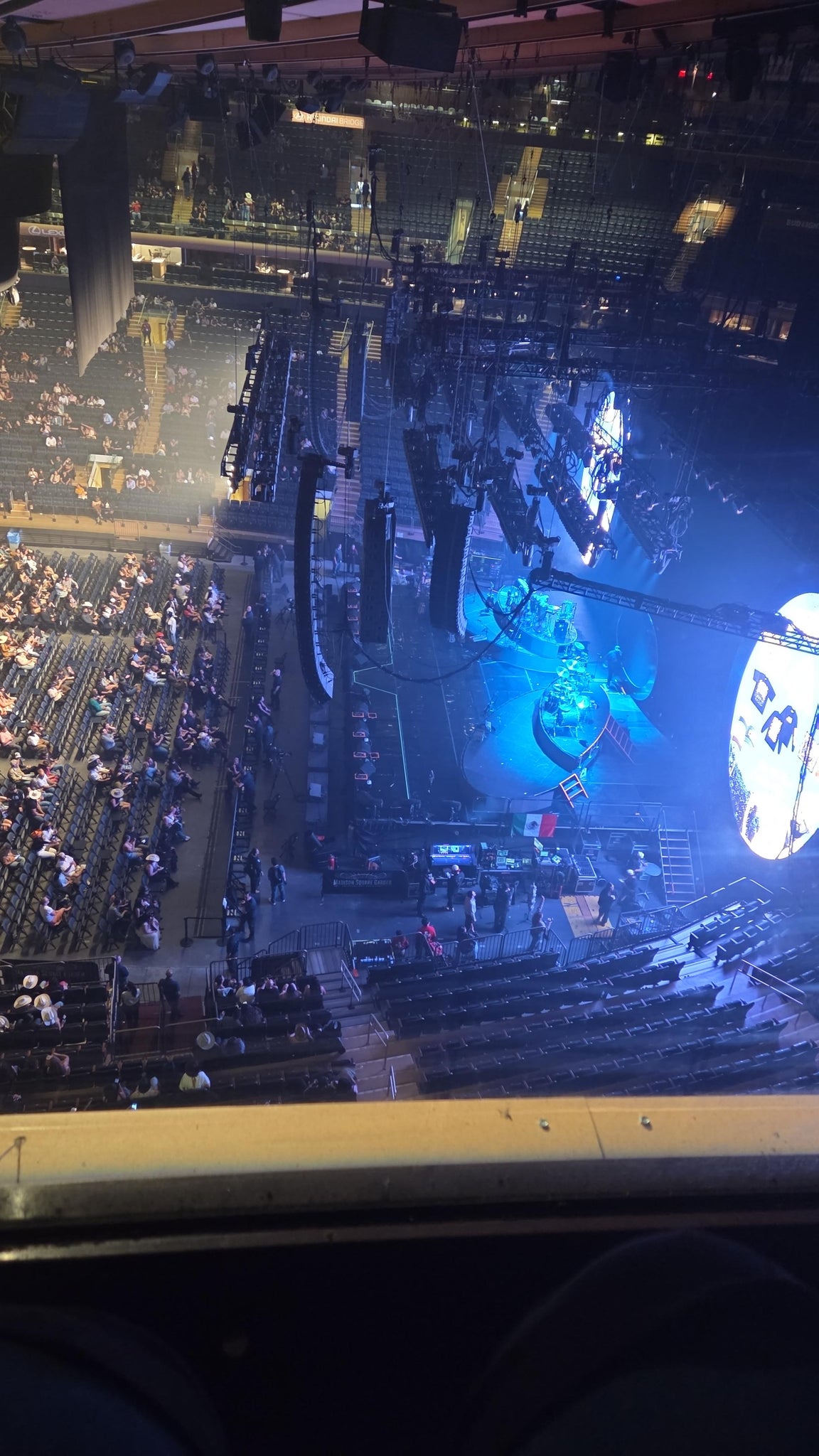 Real Fan View taken from Section 314 at Madison Square Garden by Brenda  R