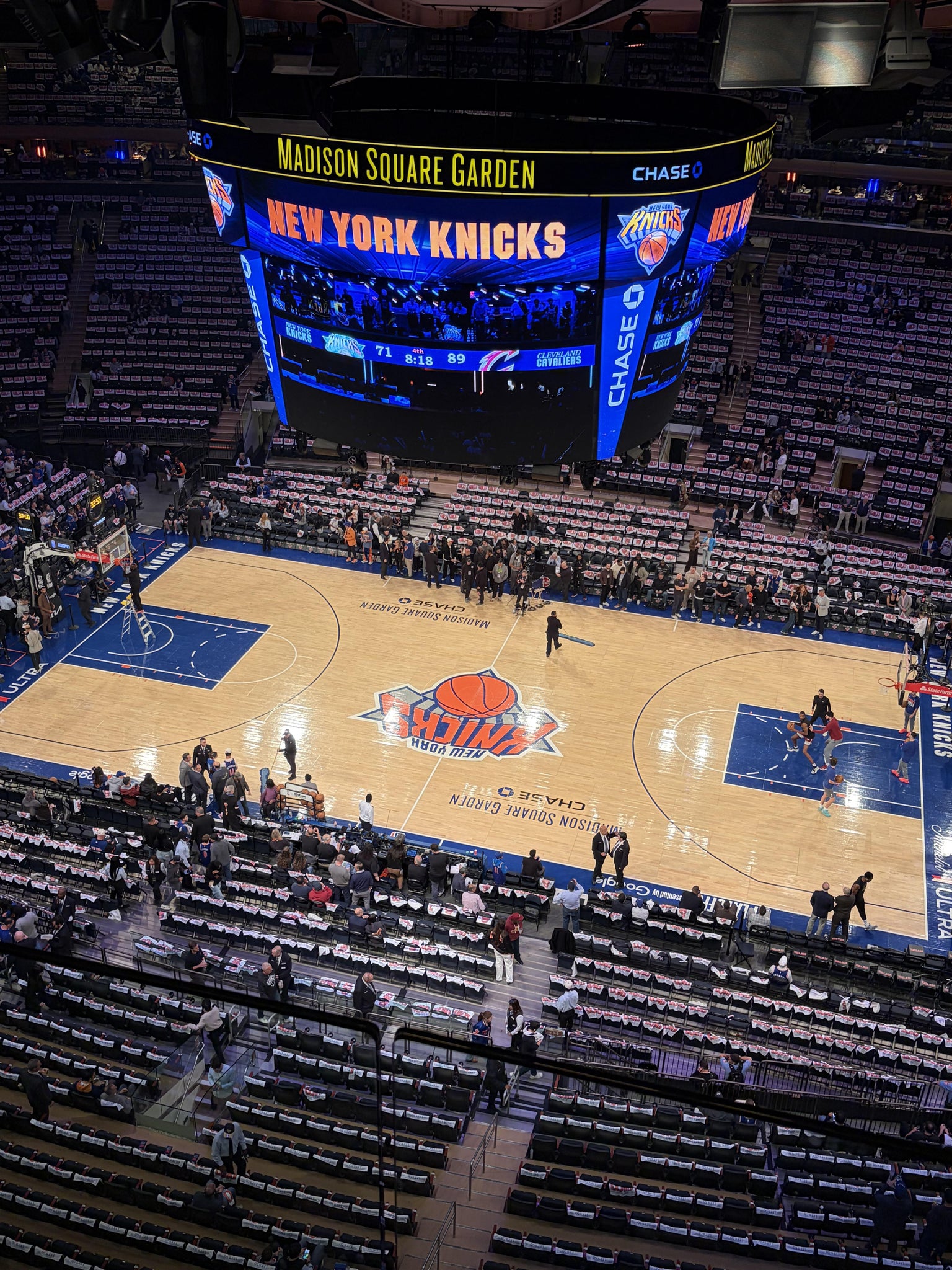 Real Fan View taken from Section 314 at Madison Square Garden by Ryan C