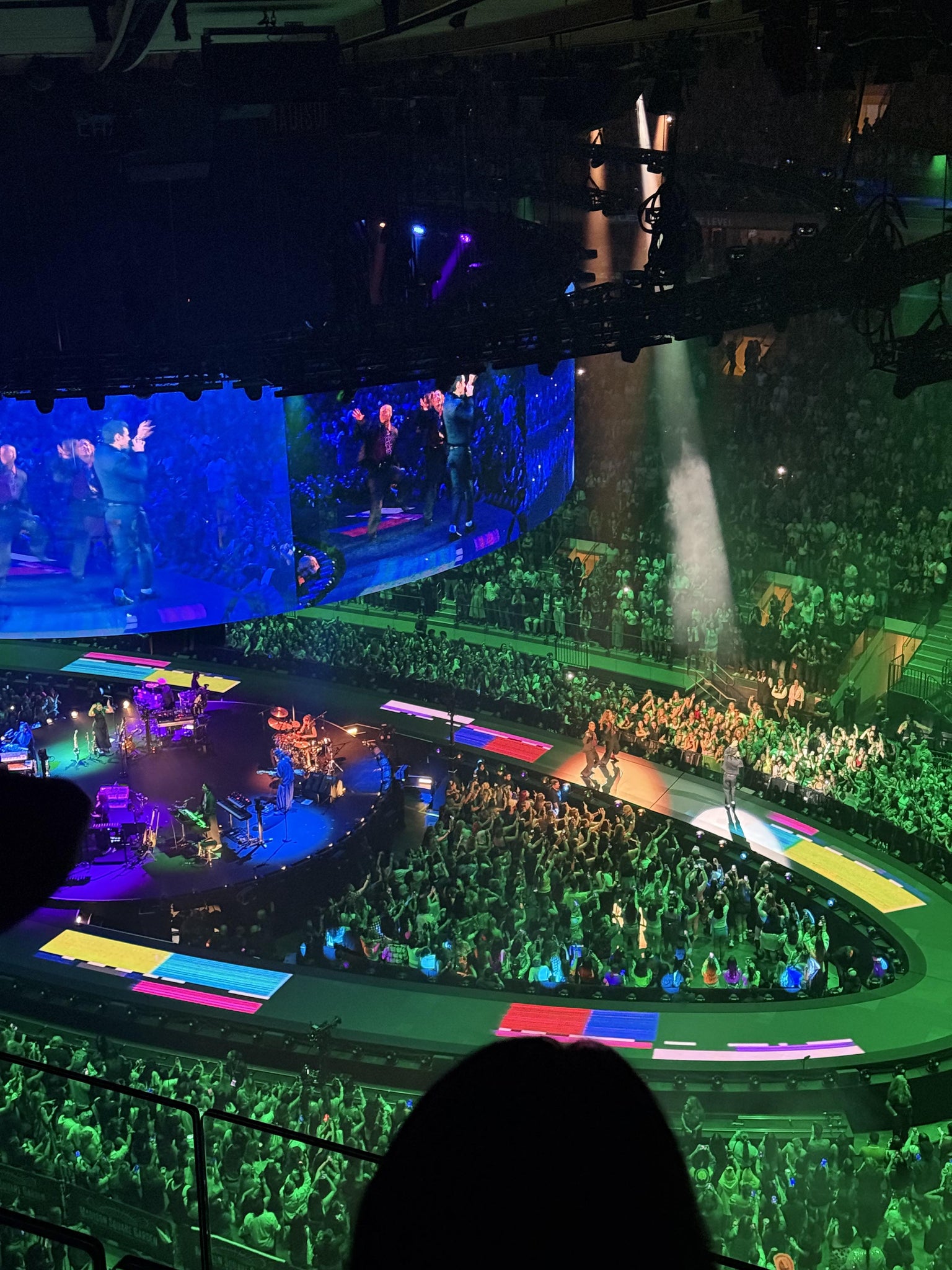 Real Fan View taken from Section 315 at Madison Square Garden by Gina L