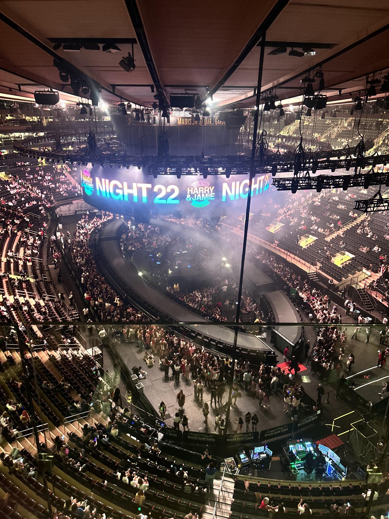 Real Fan View taken from Section 318 at Madison Square Garden by Norah W