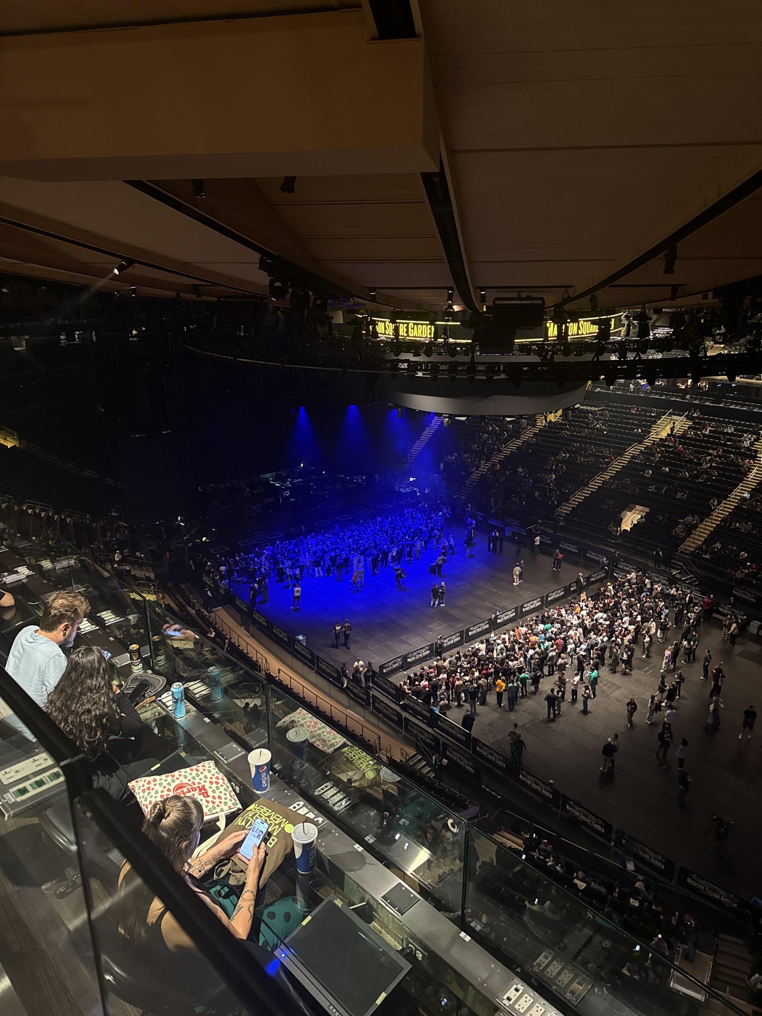Real Fan View taken from Section 328 at Madison Square Garden by Niza M