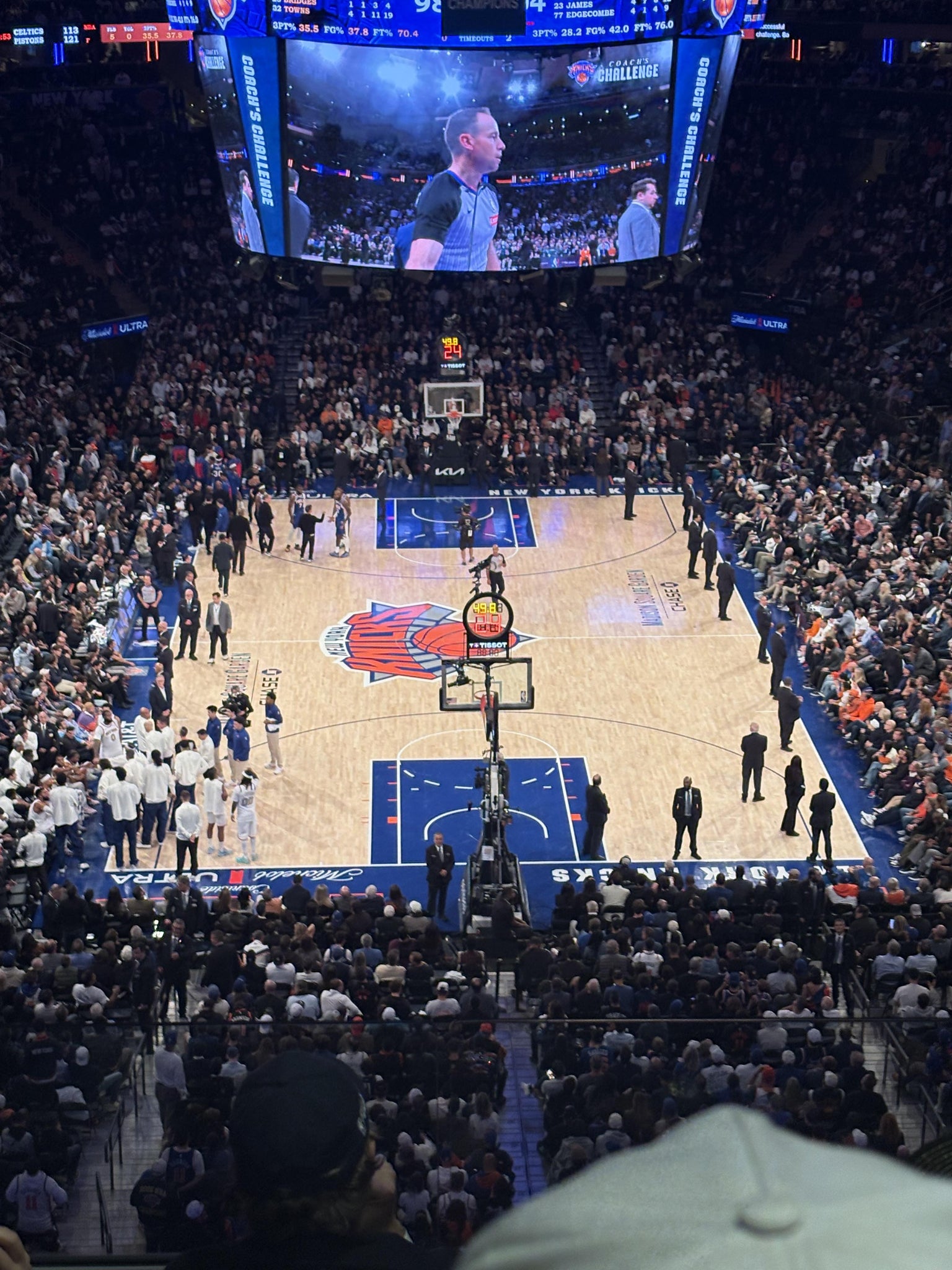 Real Fan View taken from Section 416 at Madison Square Garden by B B