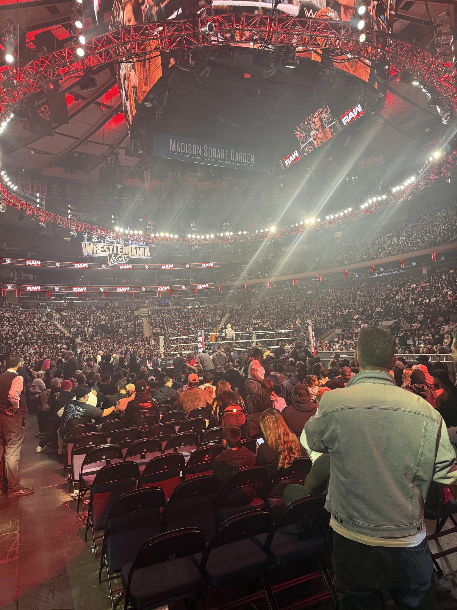 Real Fan View taken from Floor BB at Madison Square Garden by Adam A