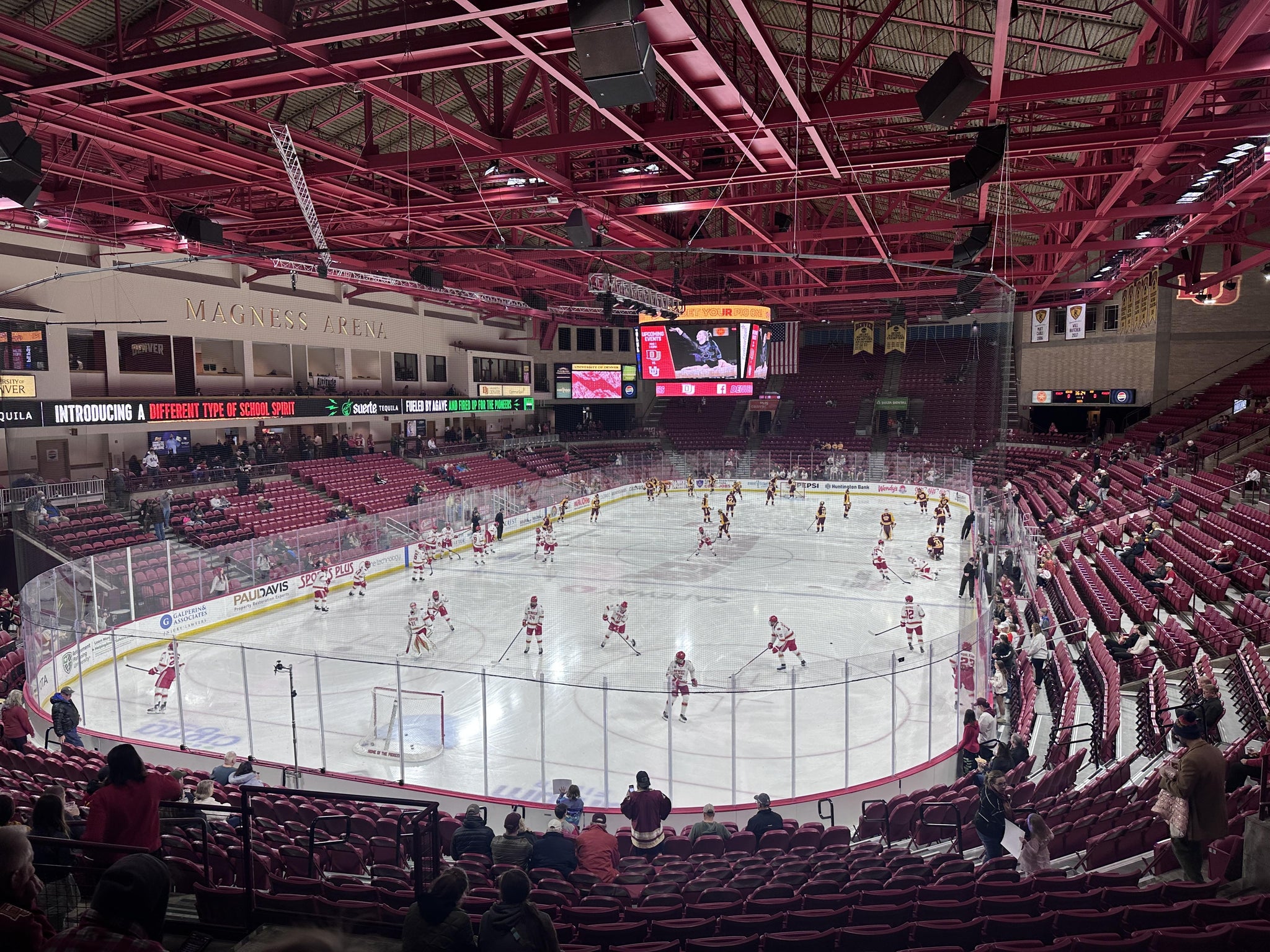 Real Fan View taken from Upper 5 at Magness Arena by Laura C