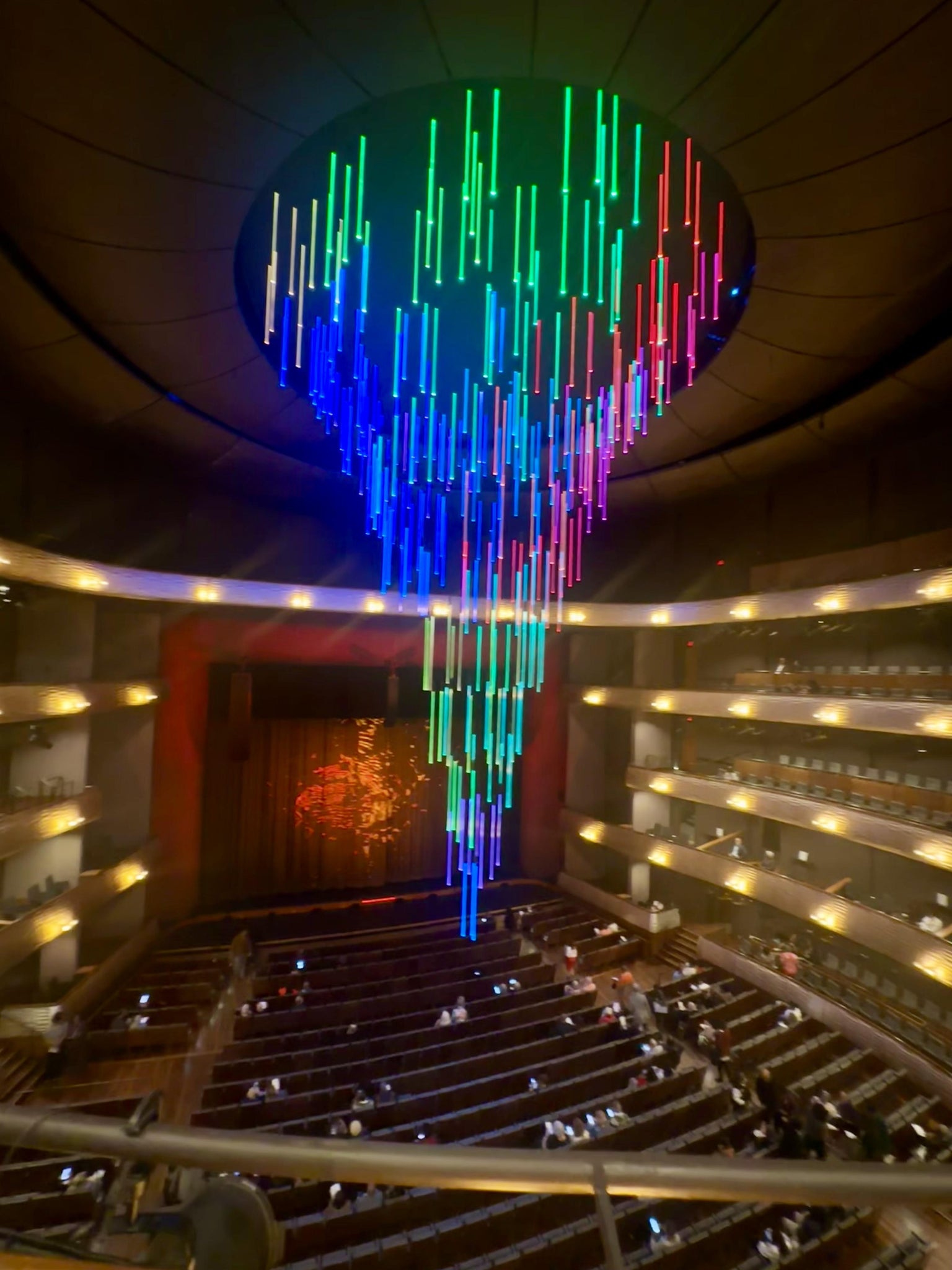 Real Fan View taken from Dress Circle Center at Margot and Bill Winspear Opera House by Carolyn A